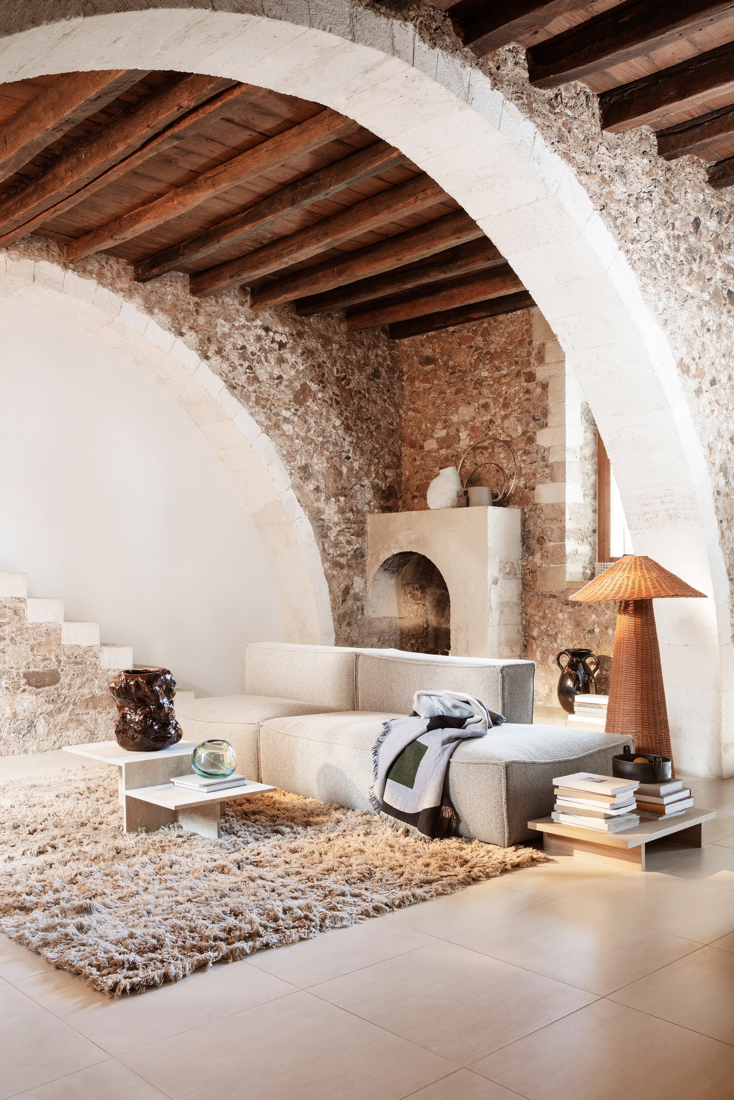 Koberec MEADOW jasný pískový s dlouhým vlasem