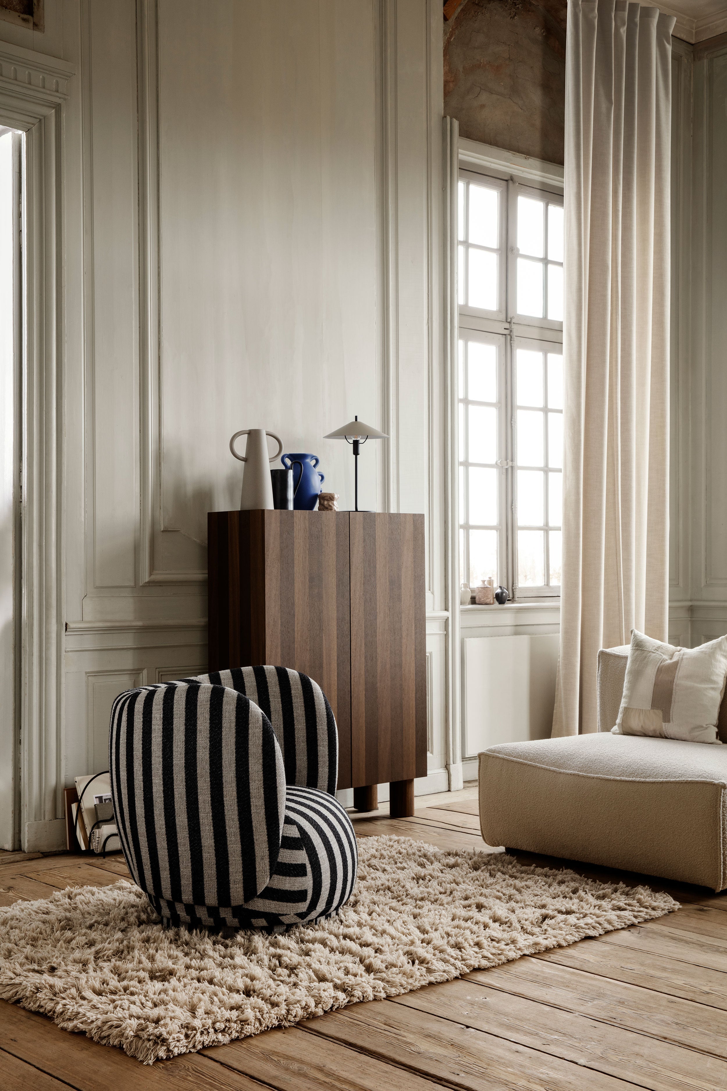 Křeslo RICO LOUNGE Tonus zlomená bílá