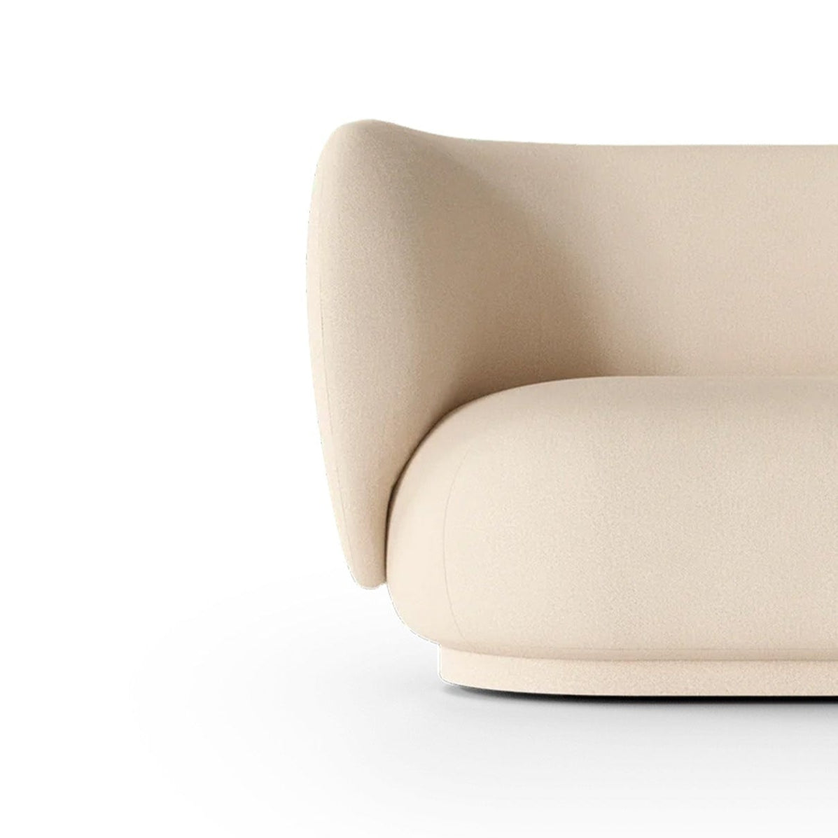 Sofa pro 2 osoby RICO Brushed zlomená bílá