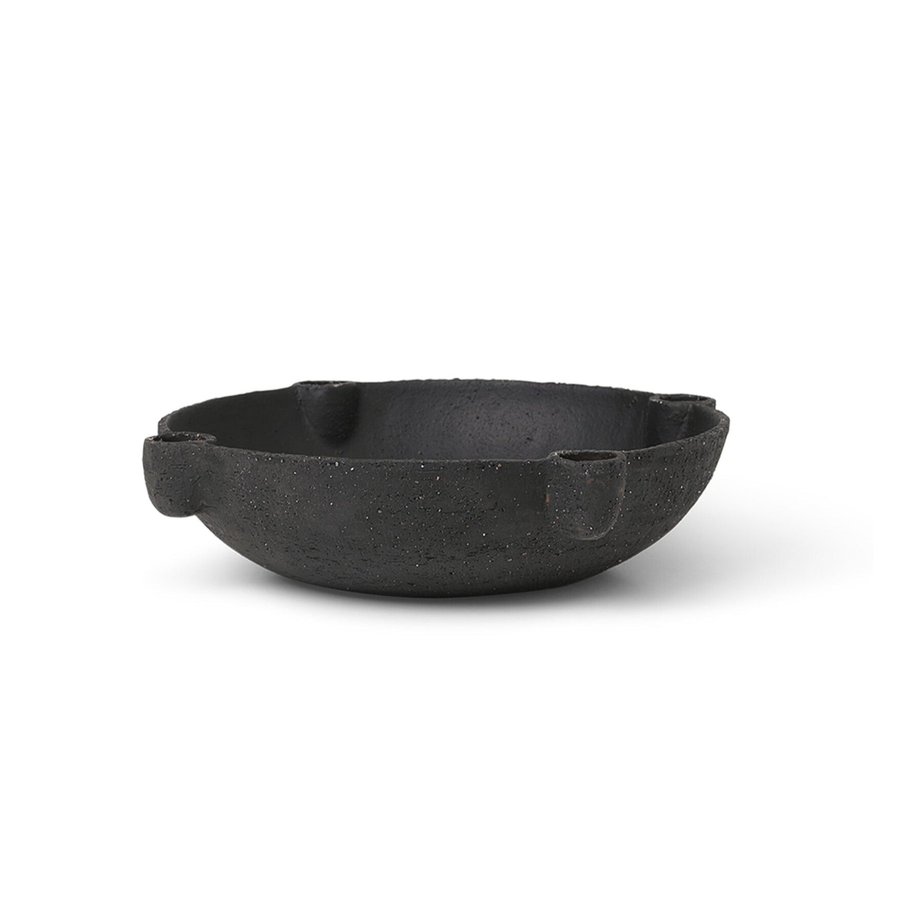 Svícen BOWL černá keramika