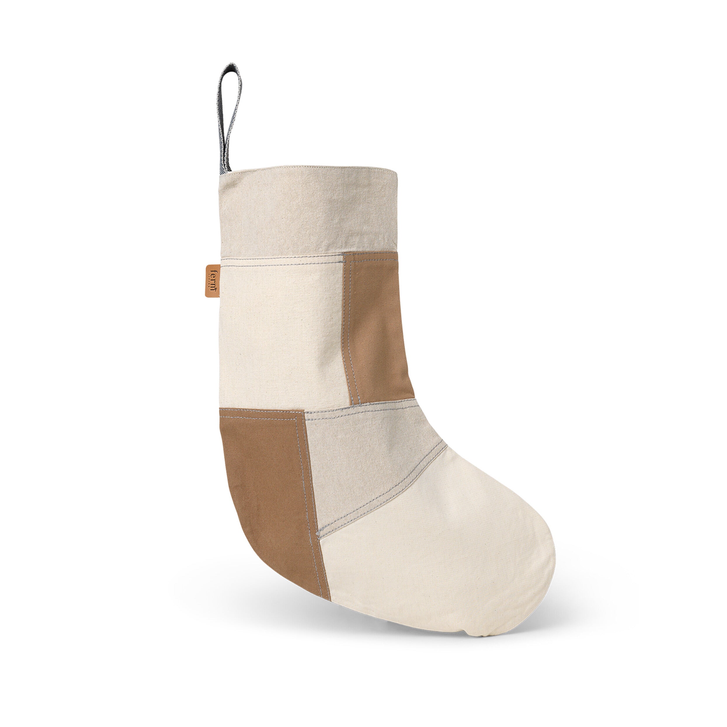 Tonal Christmas Stocking beige