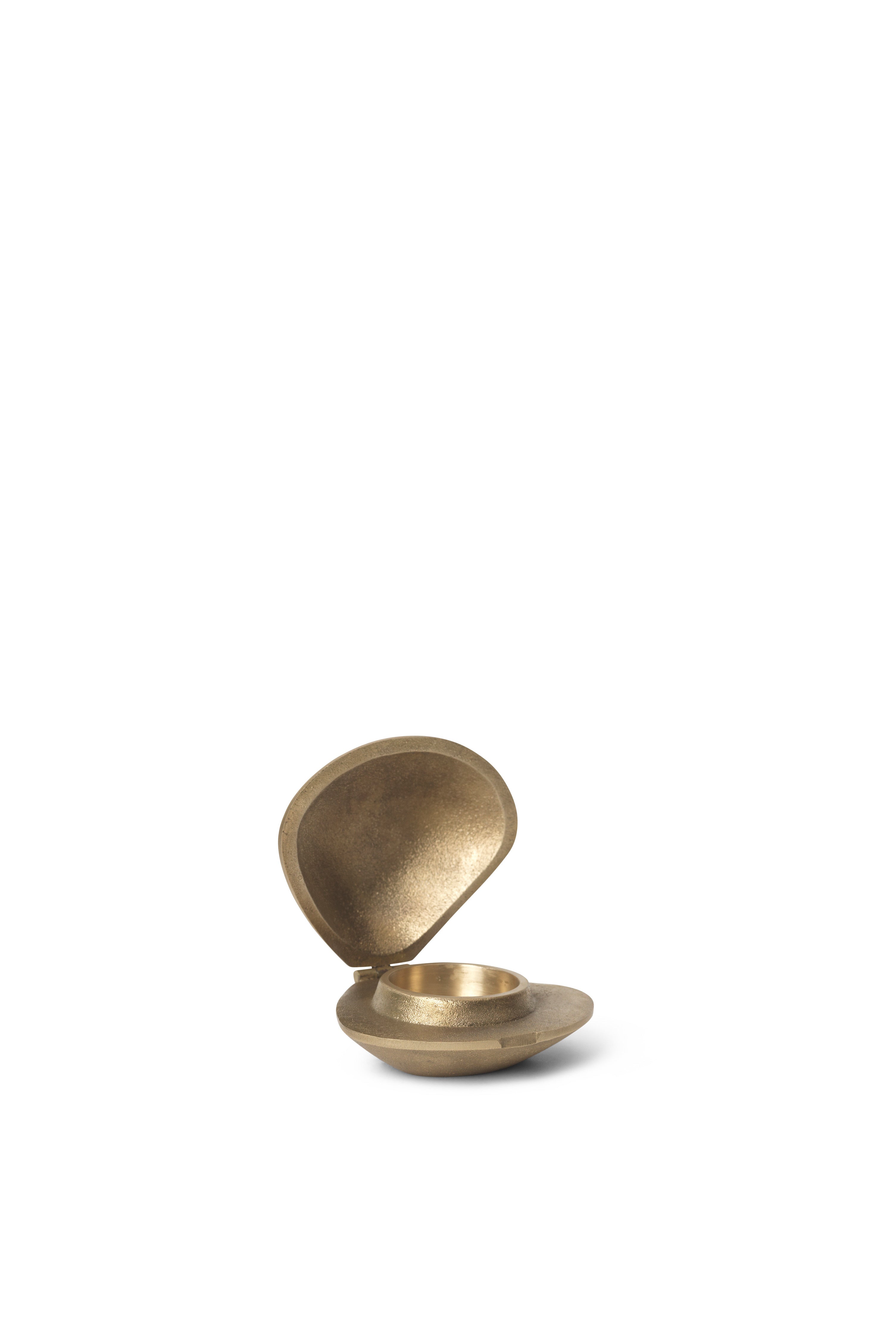 CLAM brass candlestick