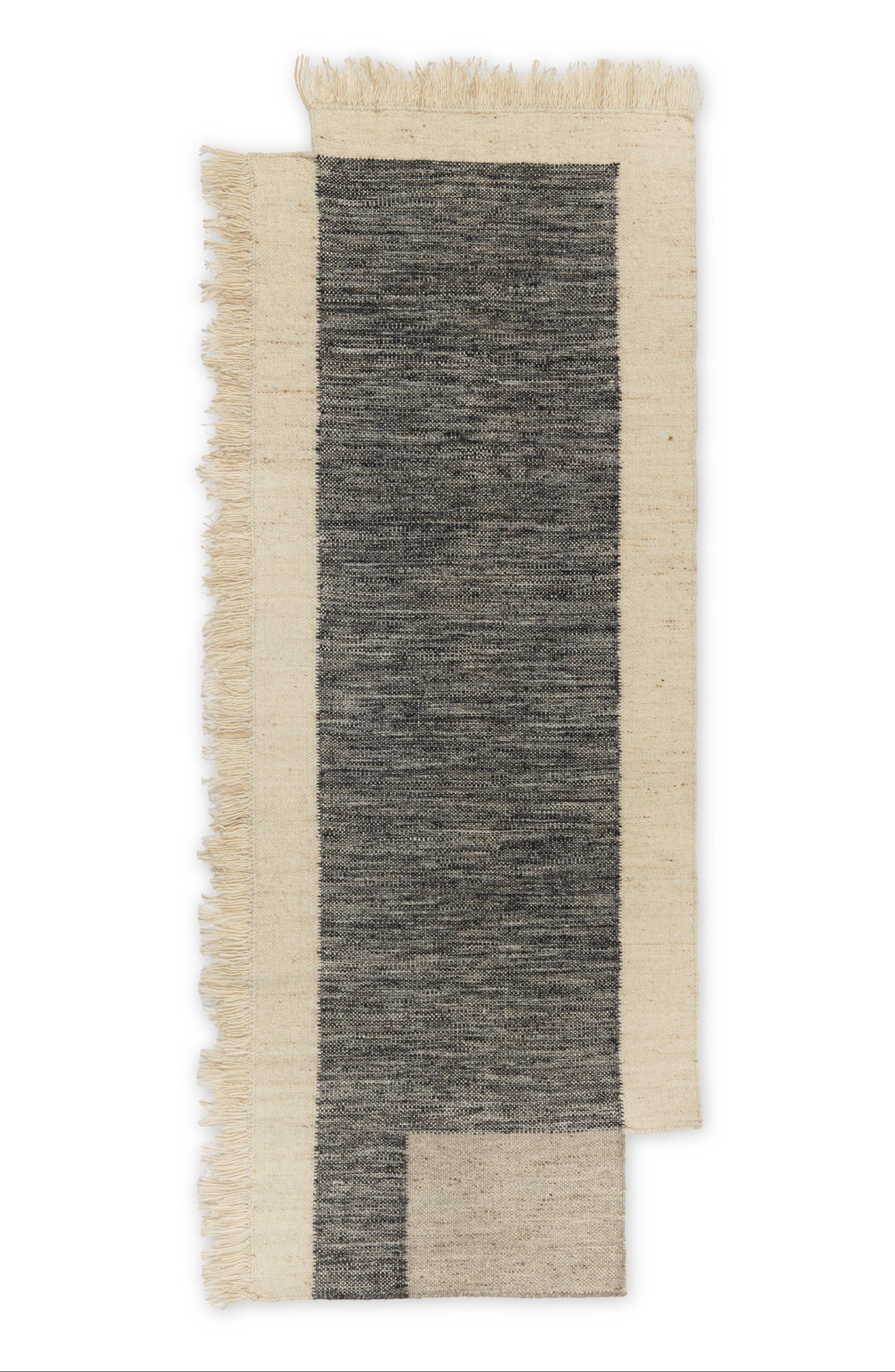 COUNTER gray runner with beige