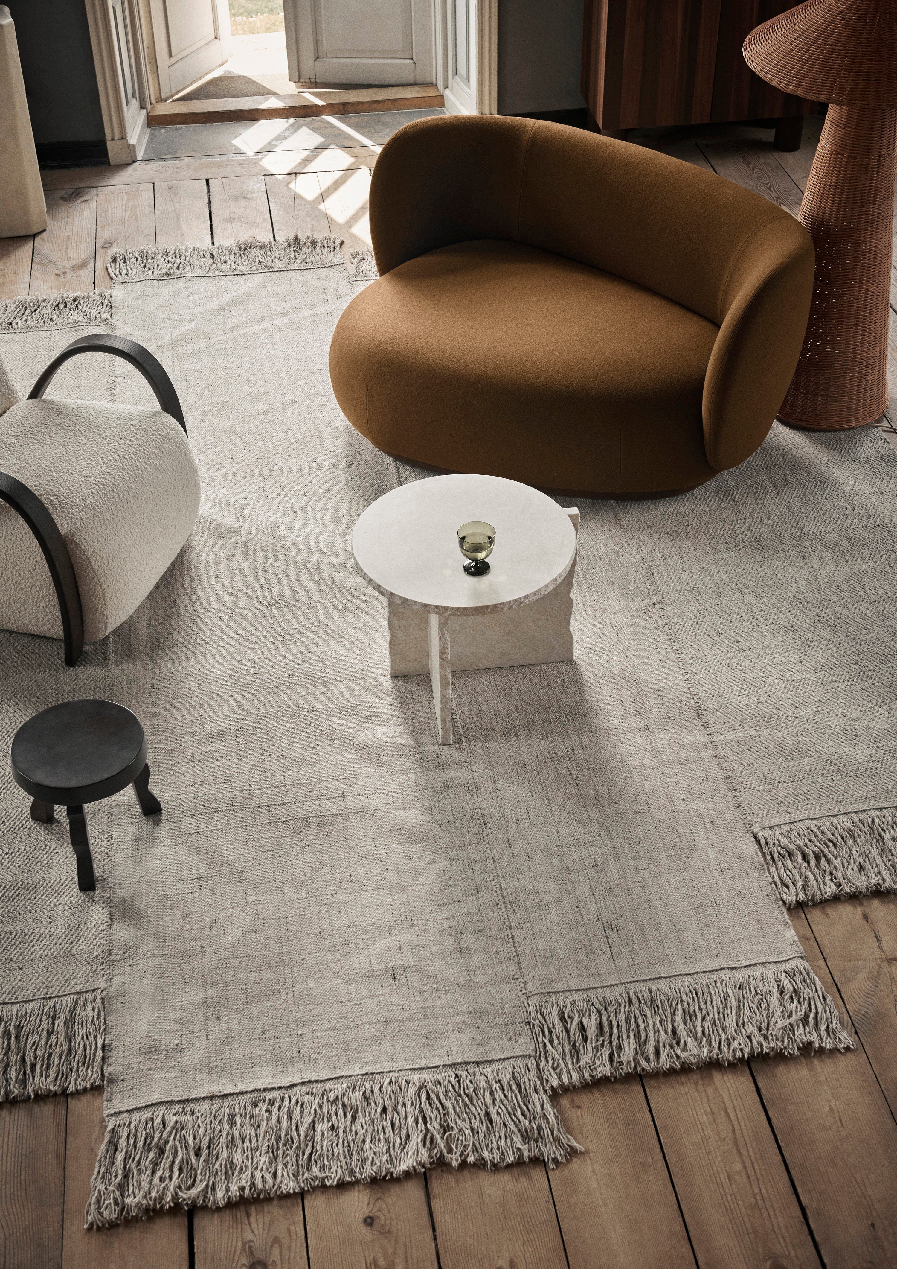 Rico curve left sofa sofa caramel tonus