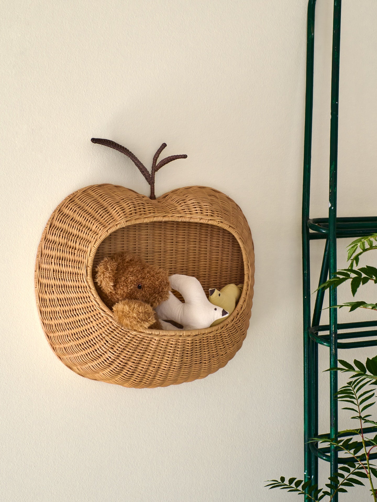 Hanging basket APPLE rattan