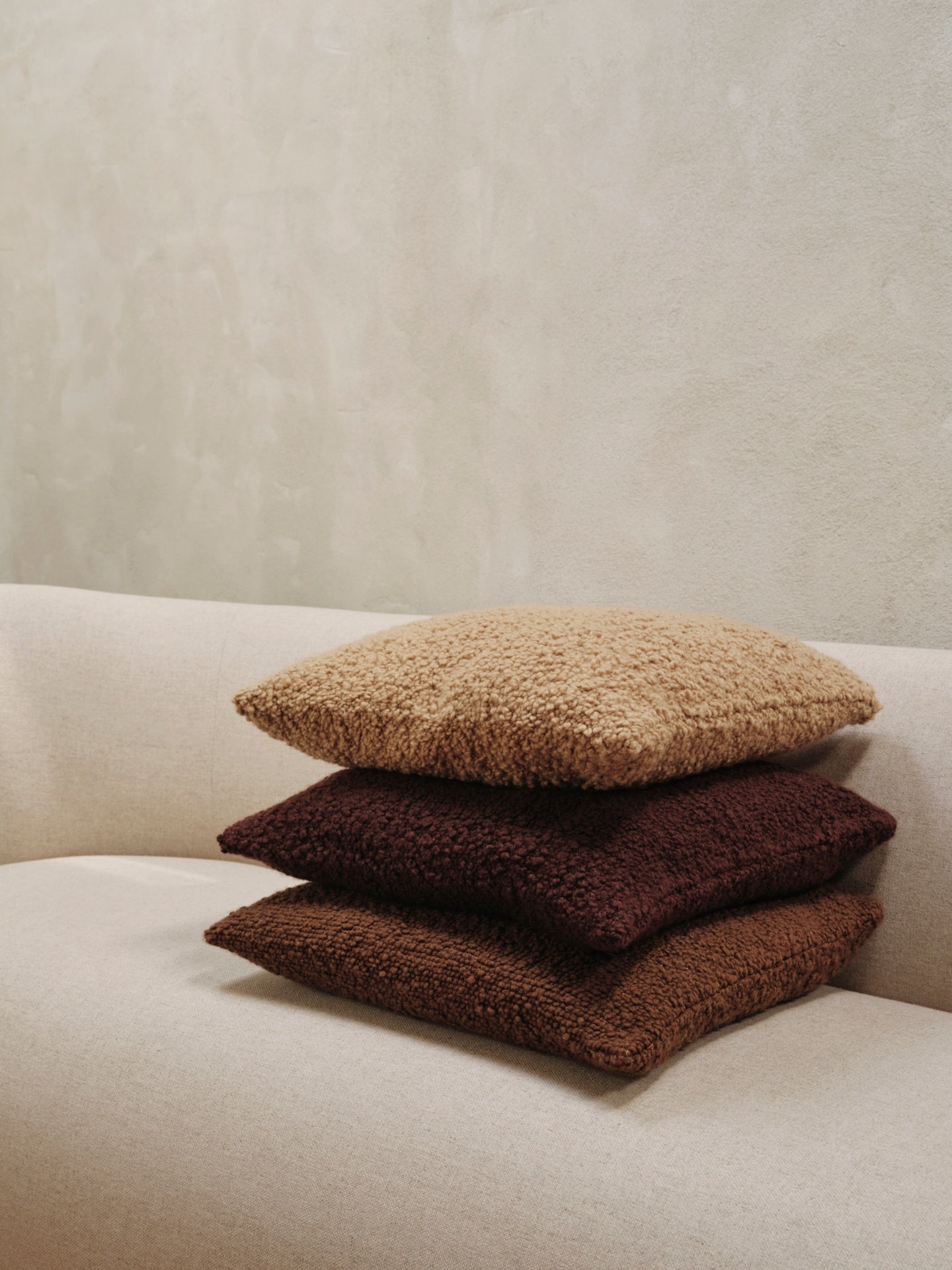 MOOR Honey Boucle Cushion