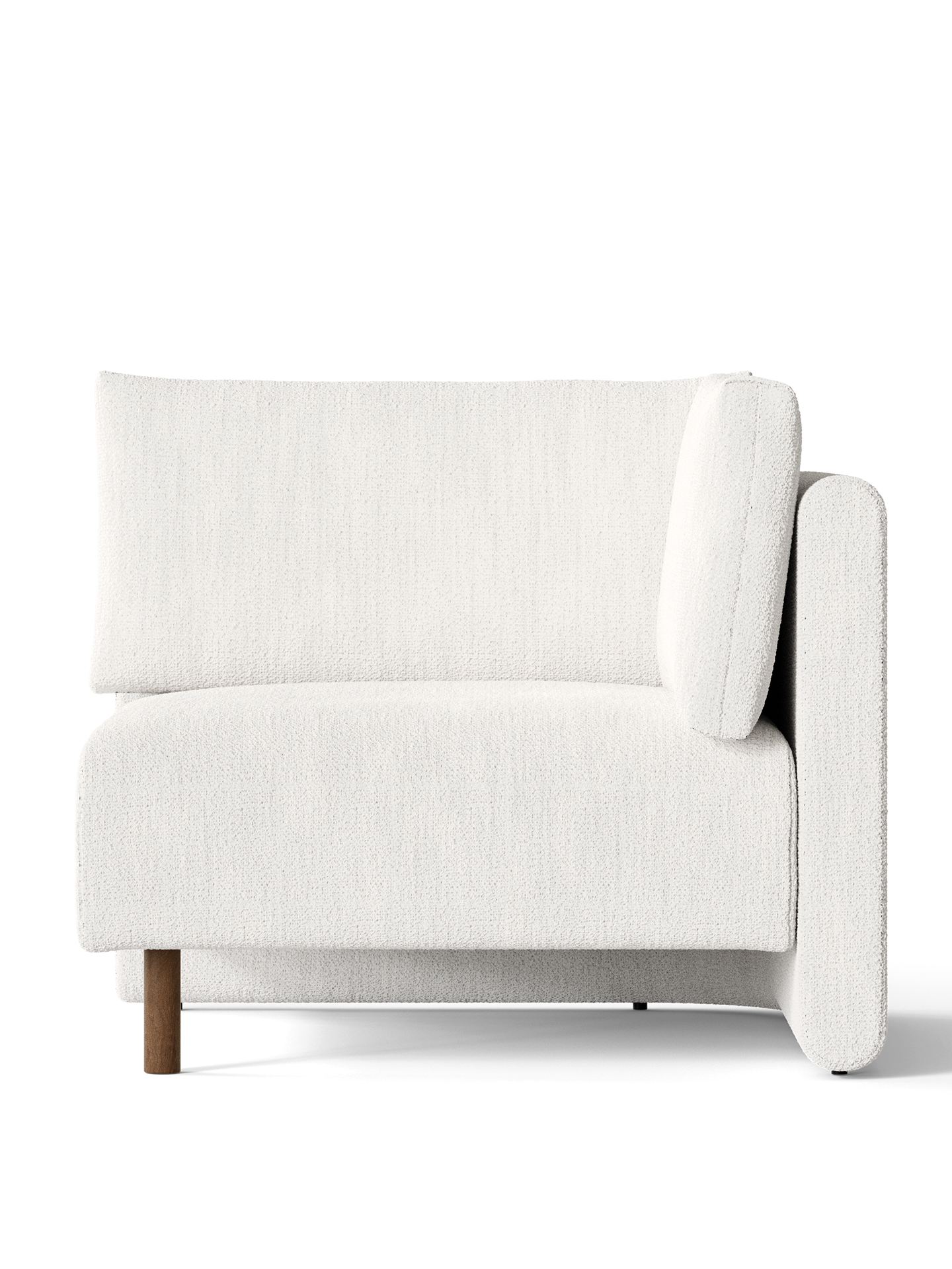 Dase modular sofa - Bouclé corner element broken white