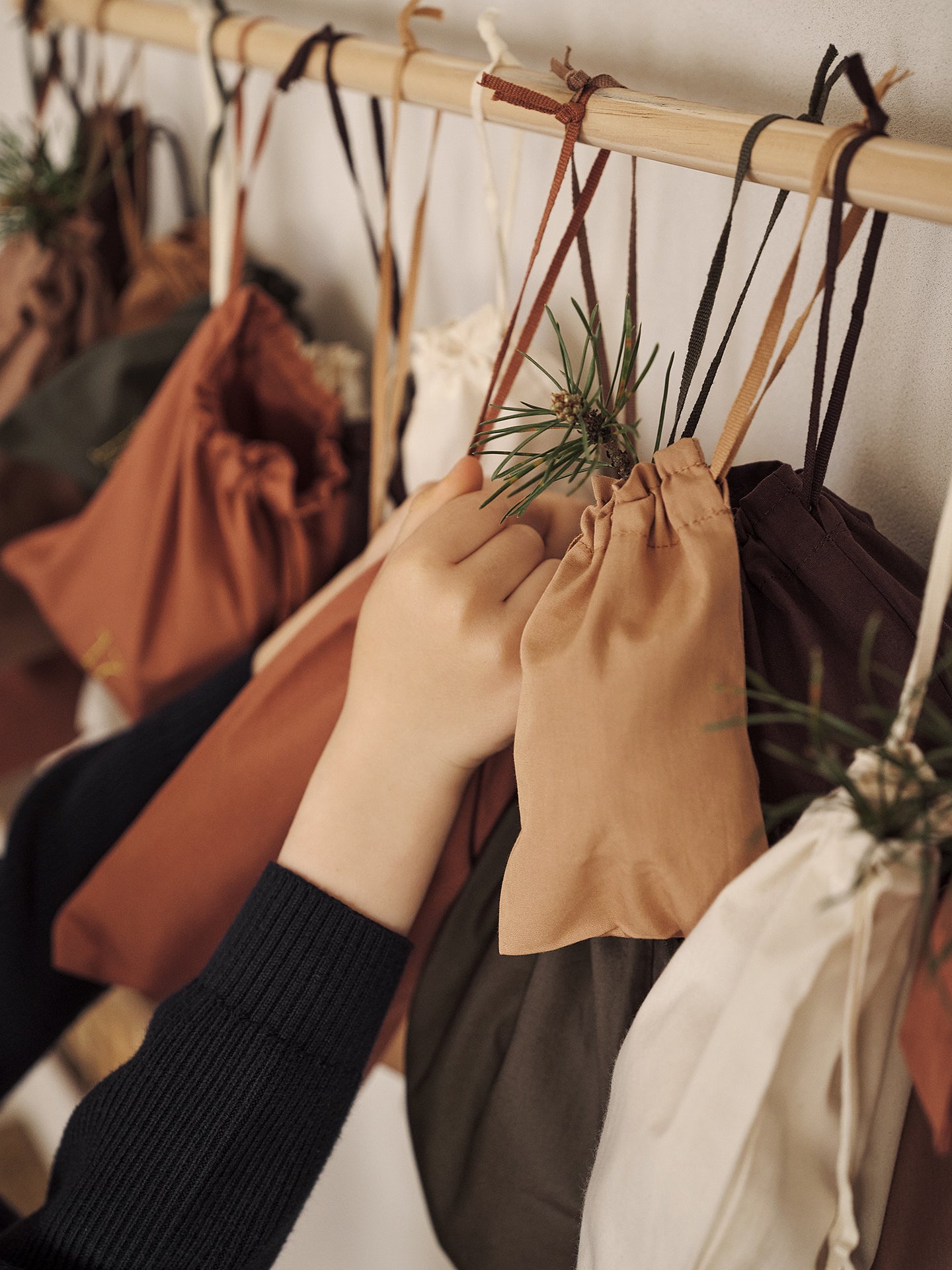 Kalendarz adwentowy CHRISTMAS COUNTDOWN bawełna organiczna