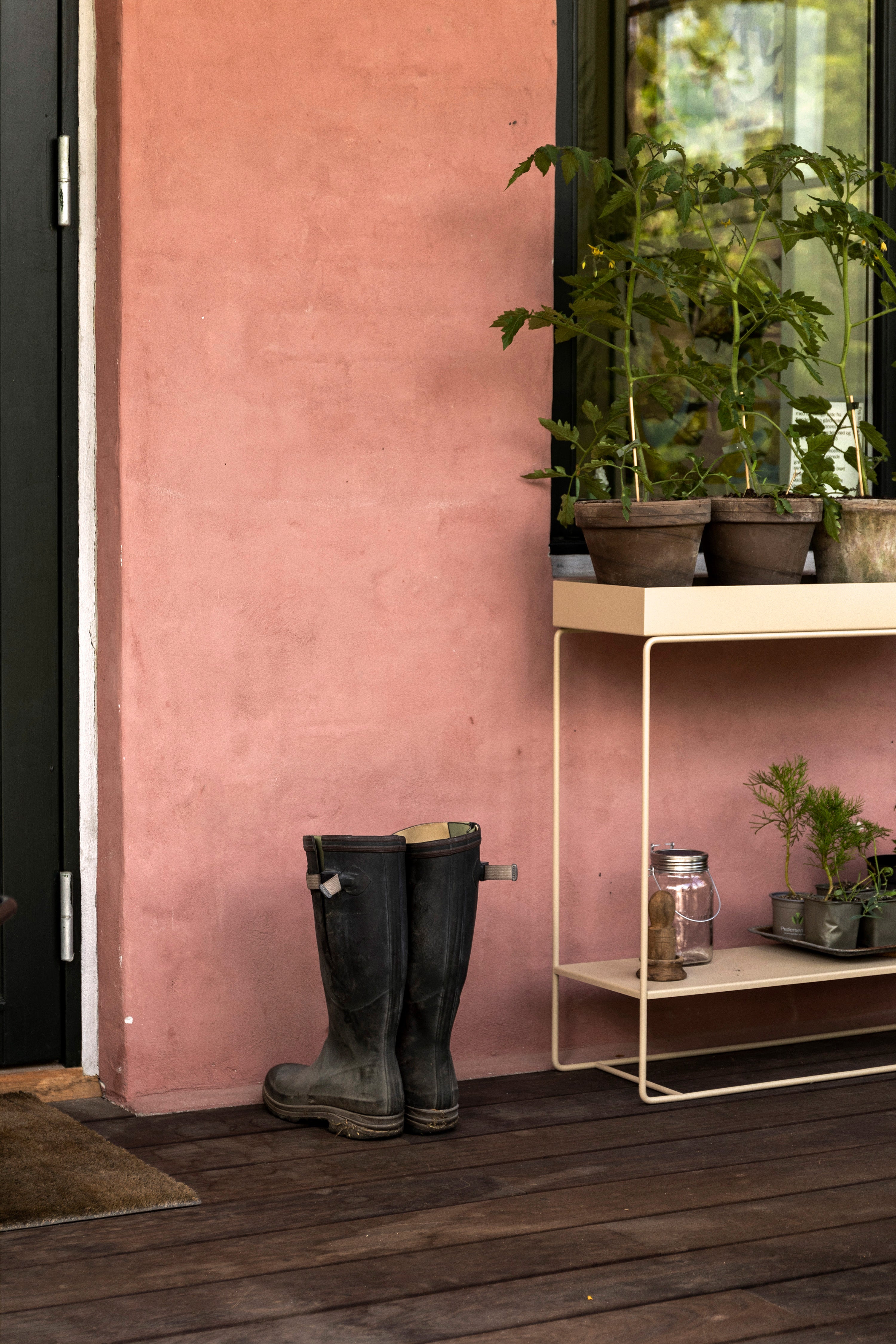 Konsola PLANT BOX TWO-TIER beżowy