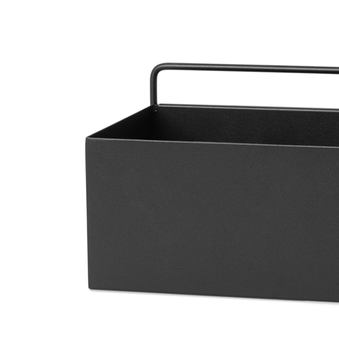 Hanging planter WALL RECTANGLE BOX black
