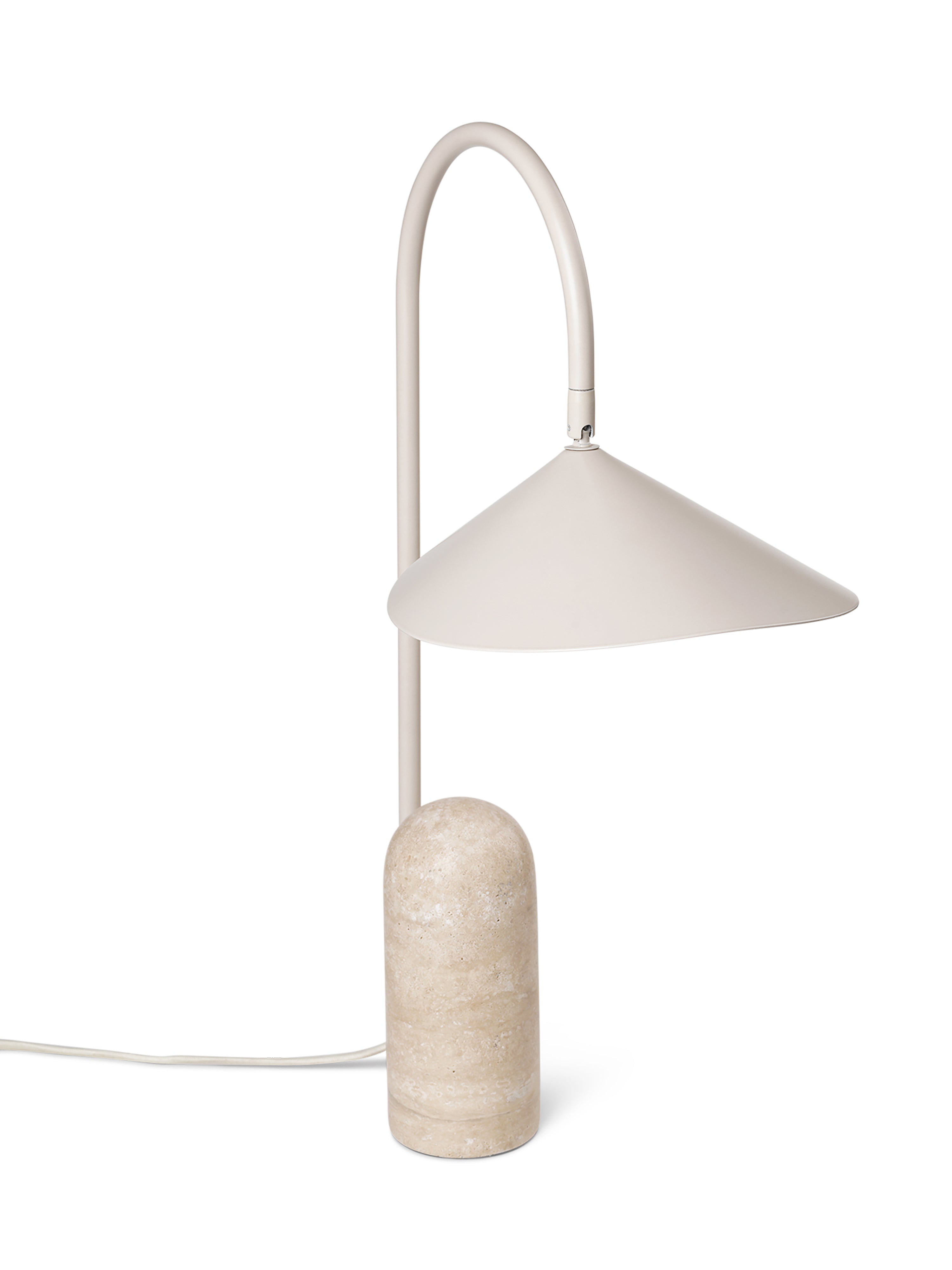 Stolní lampa ARUM béžový mramor