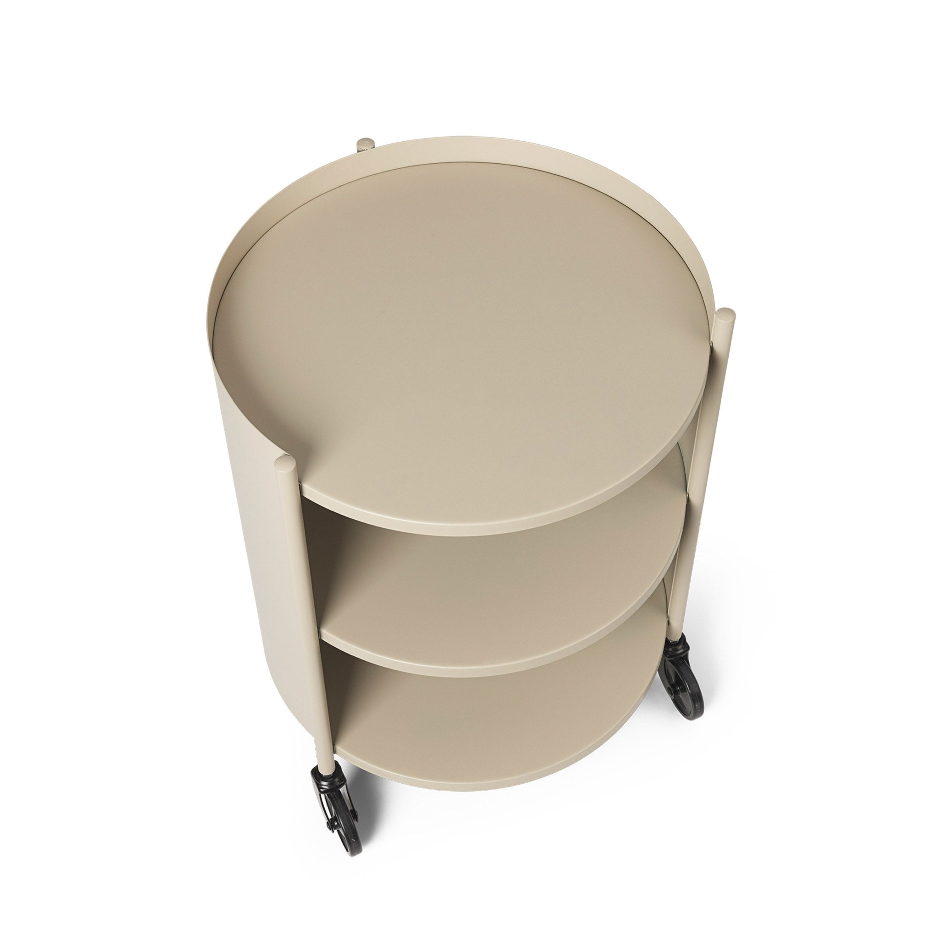Eve beige wheels cabinet