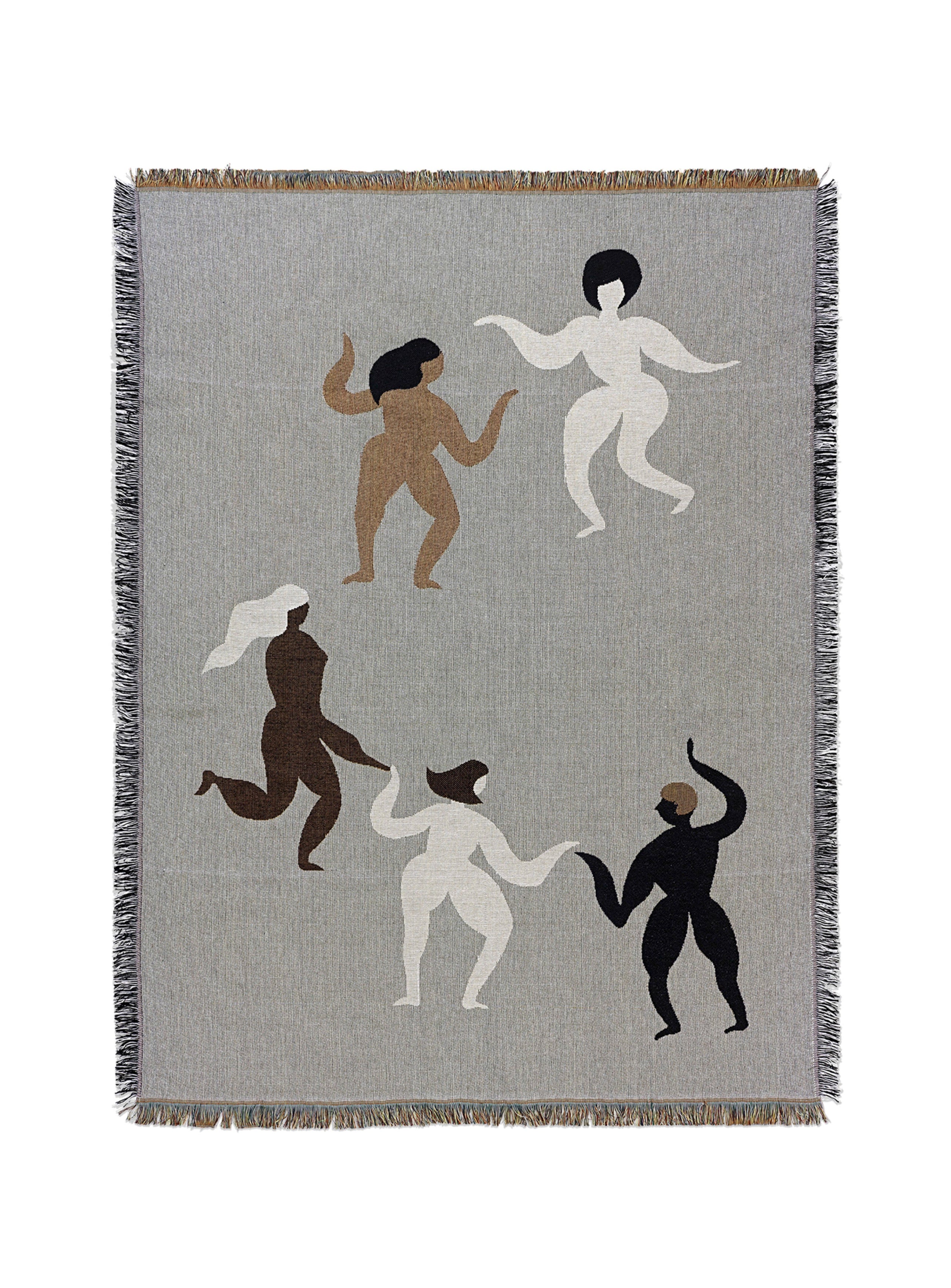 Přehoz FREE TAPESTRY světle šedý s hnědou