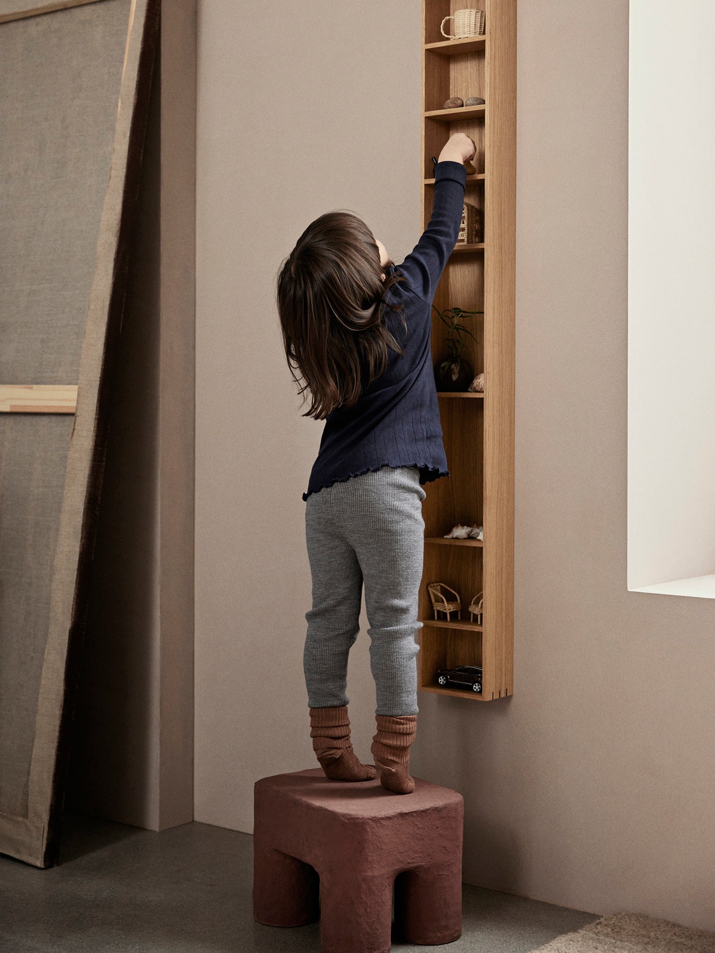 Police BON LONG dýha dubová