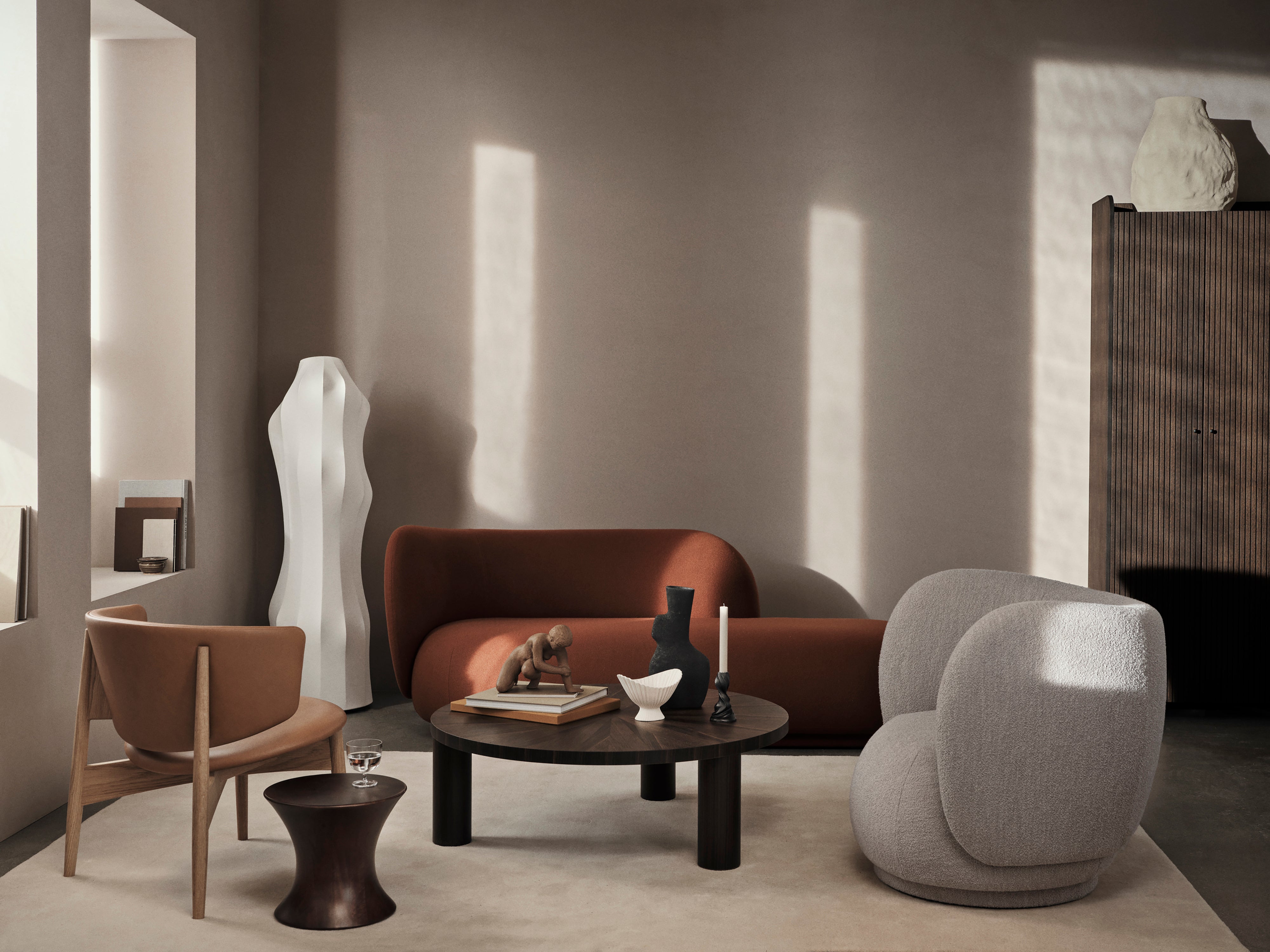 Dae white floor lamp