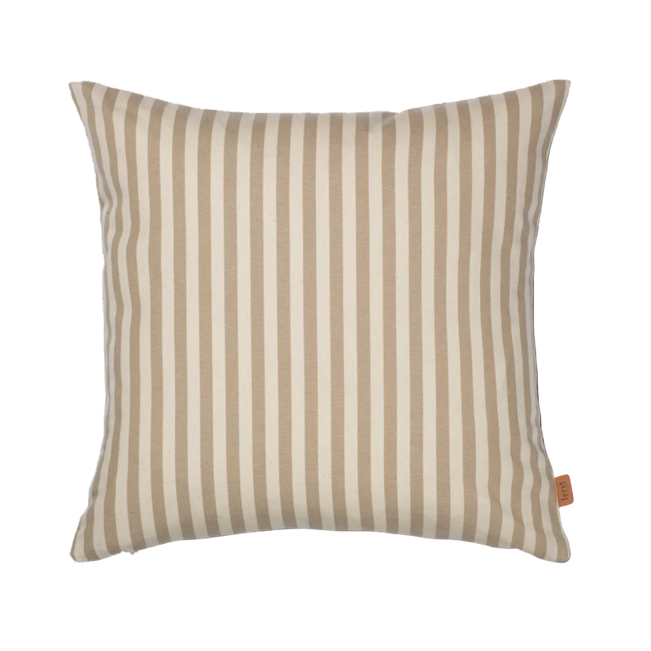 STRAND Cushion Cover Beige with Coffee