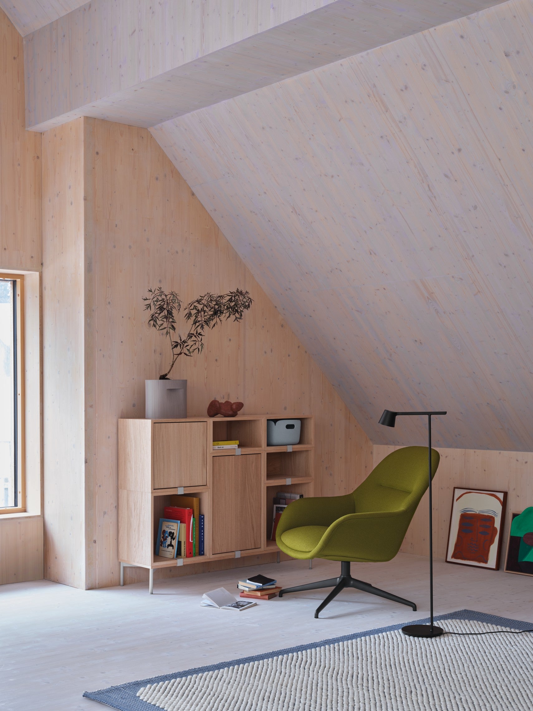 Koberec PEBBLE modrý s béžovým