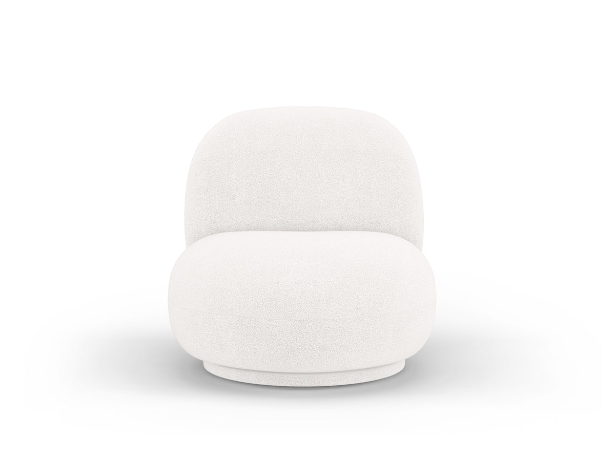 Fotel obrotowy CHUCK ecru boucle – Micadoni