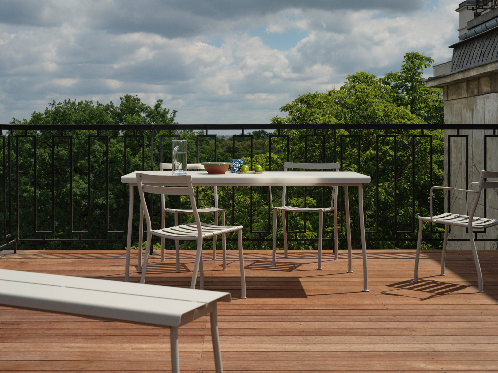 Zahradní lavice FLANER pozinkovaná ocel