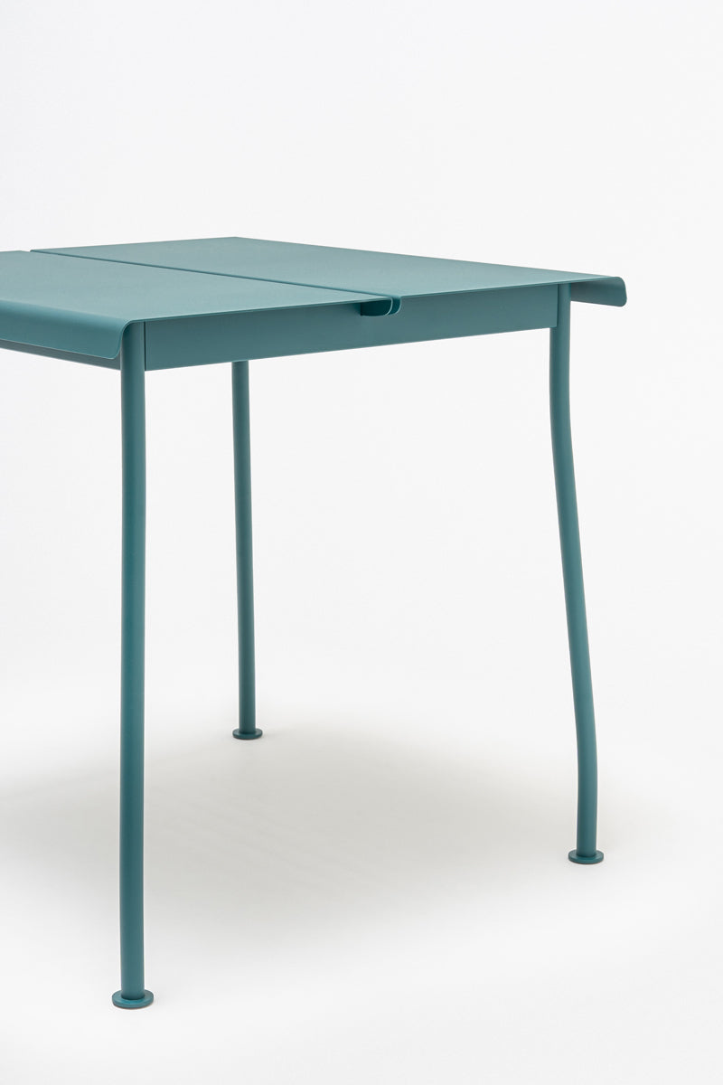 Galvanized steel square table