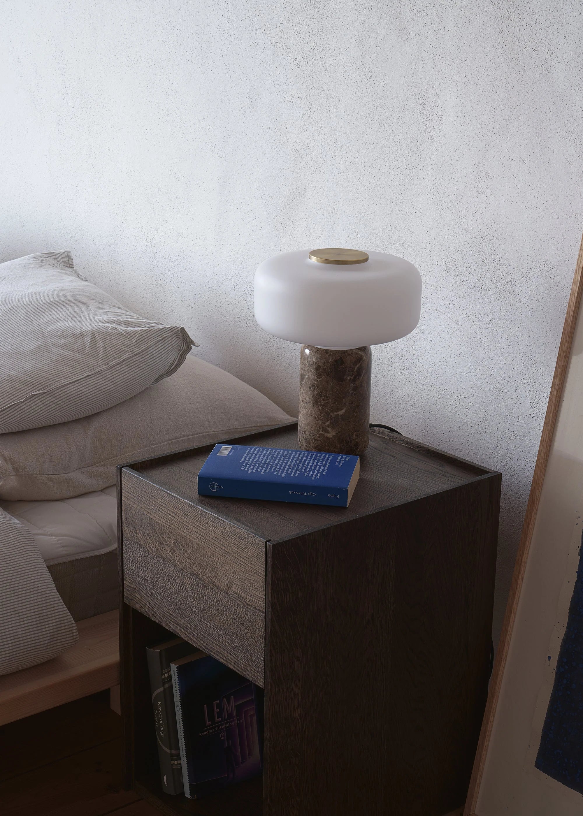 FONTE Table Lamp Brown Marble