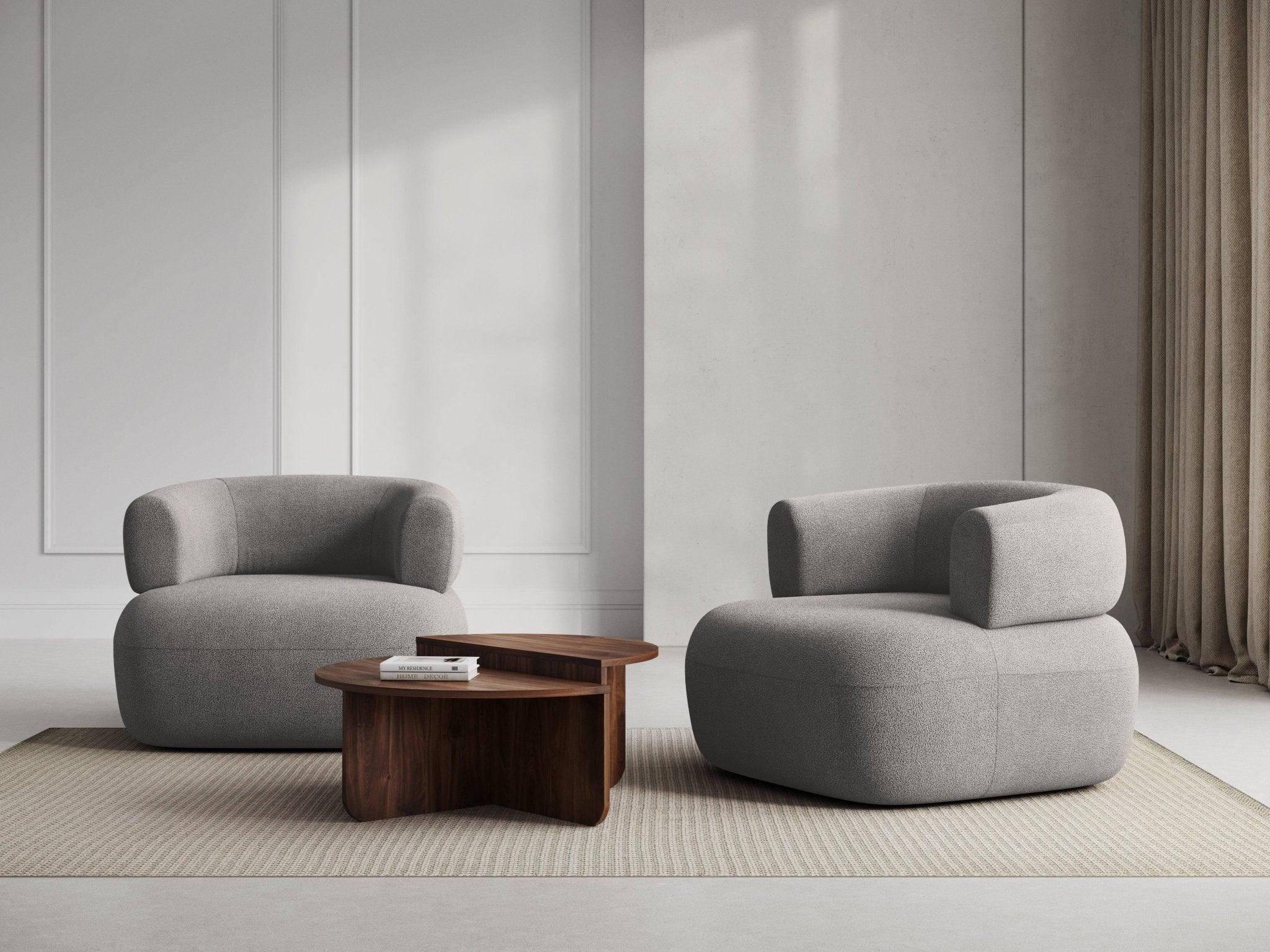 Fotel ALDRIN jasnoszary boucle Windsor & Co    Eye on Design