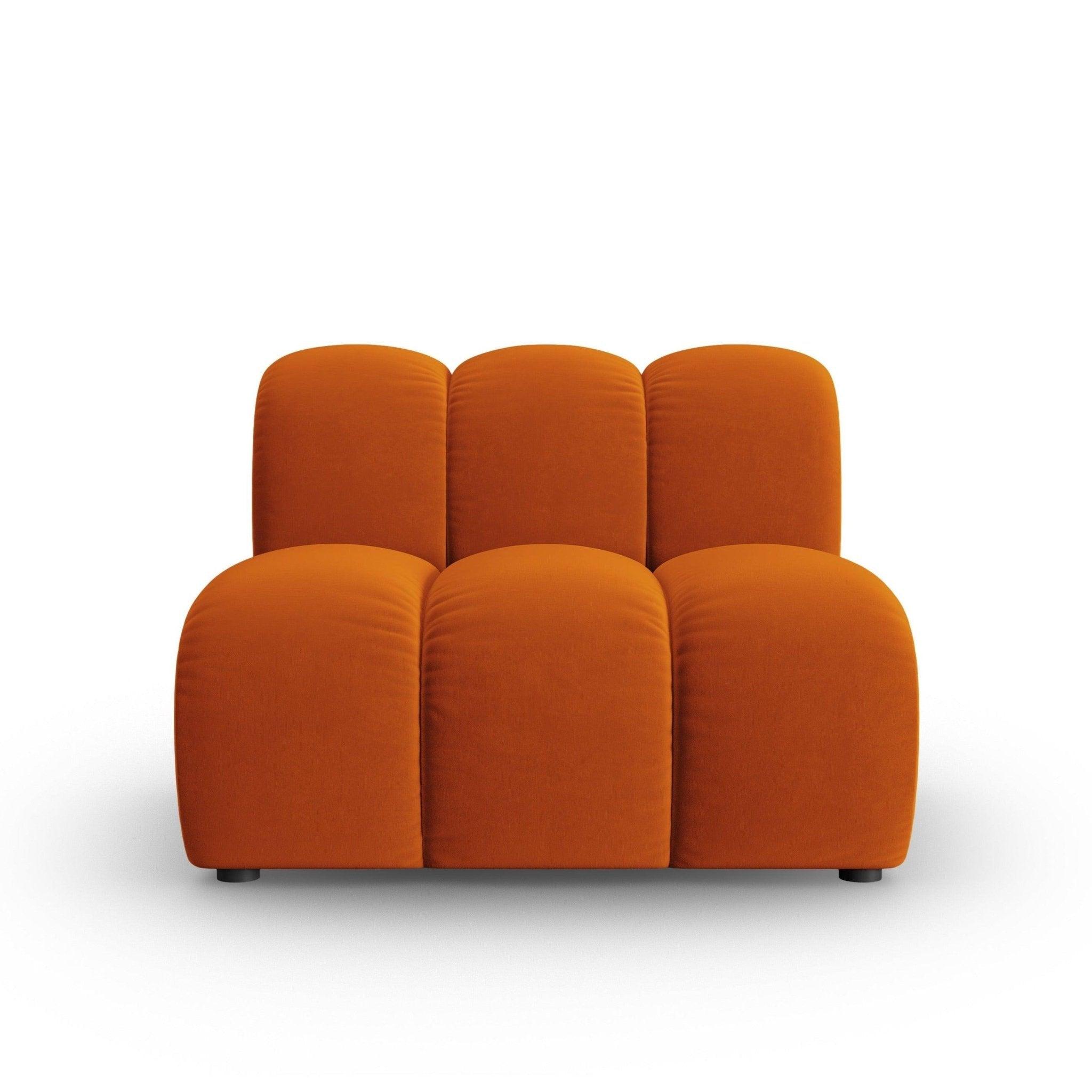 Fotel / moduł aksamitny SKYLER ceglany Interieurs 86    Eye on Design