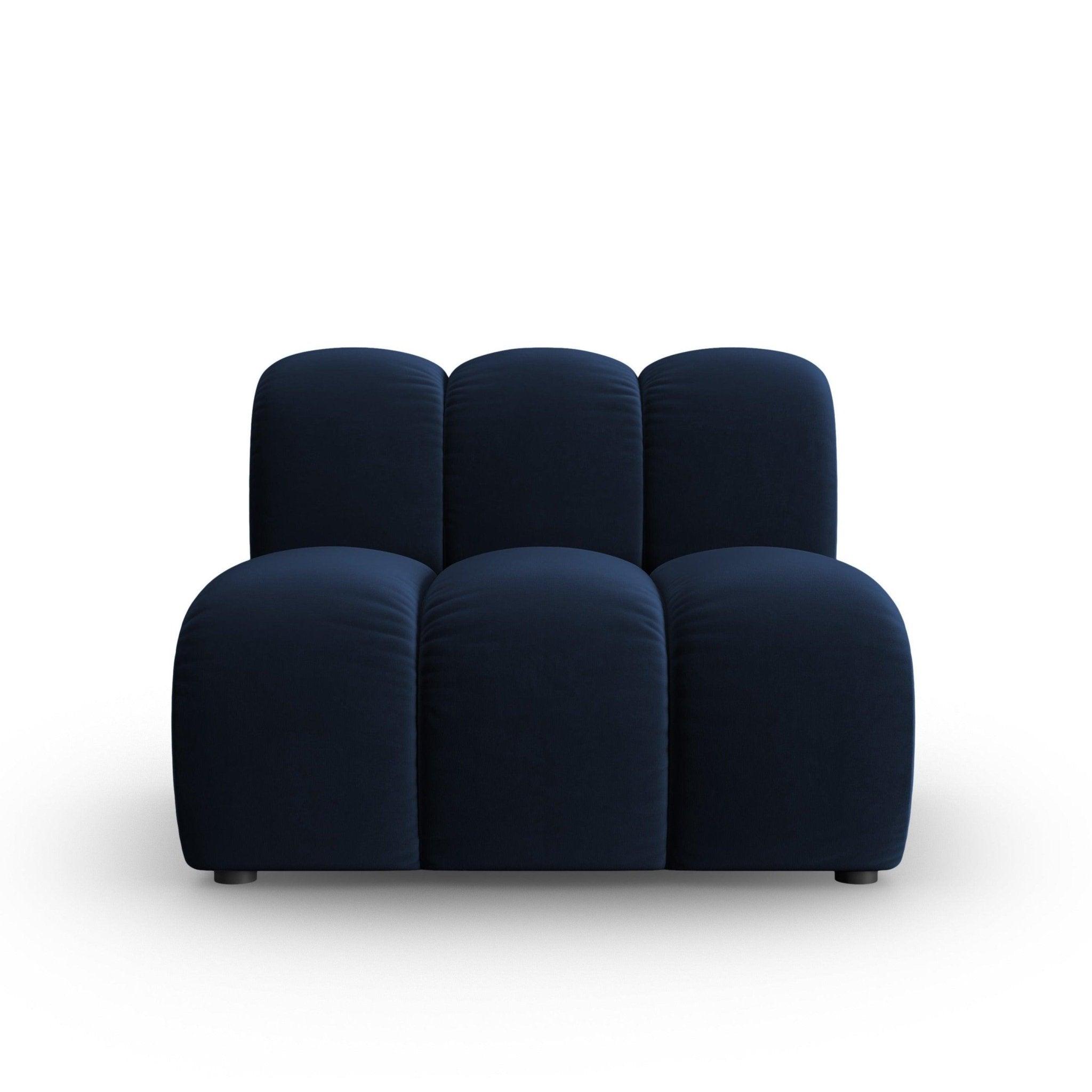 Fotel / moduł aksamitny SKYLER granatowy Interieurs 86    Eye on Design