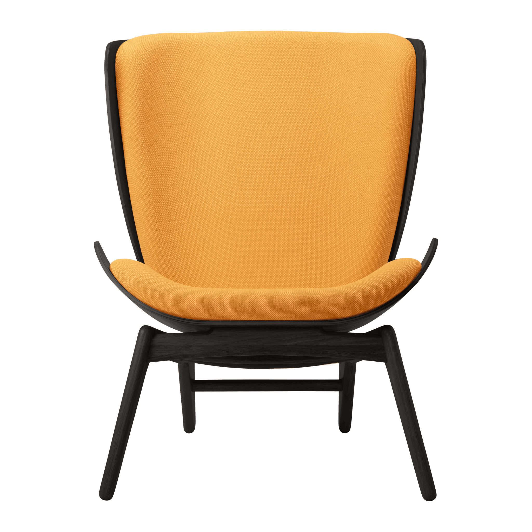 Fotel READER bursztynowy z czarną podstawą UMAGE    Eye on Design