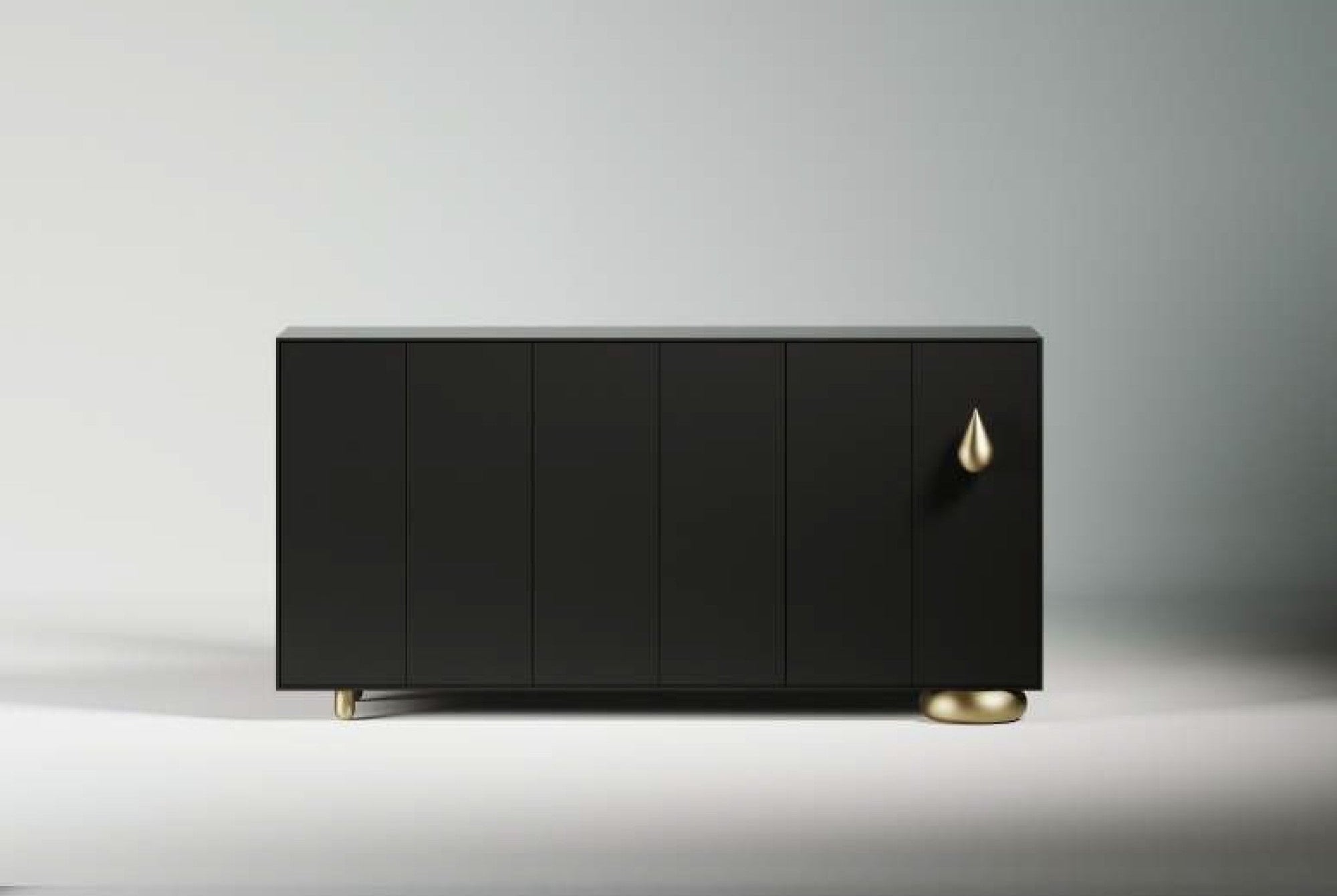 Freeze mosa black chest of drawers