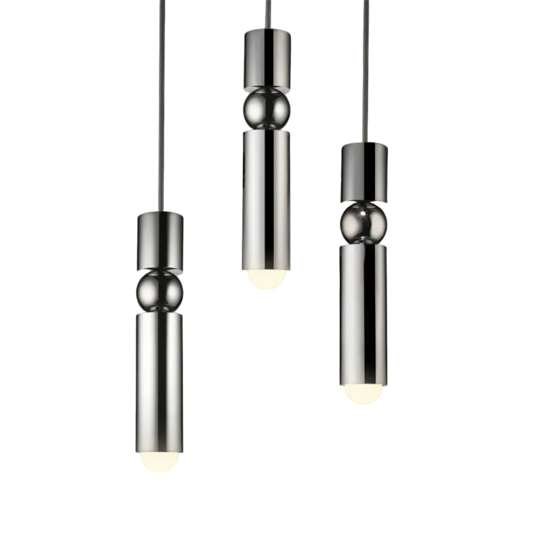 Lampa visící 3-bodová FULCRUM v chromovém provedení
