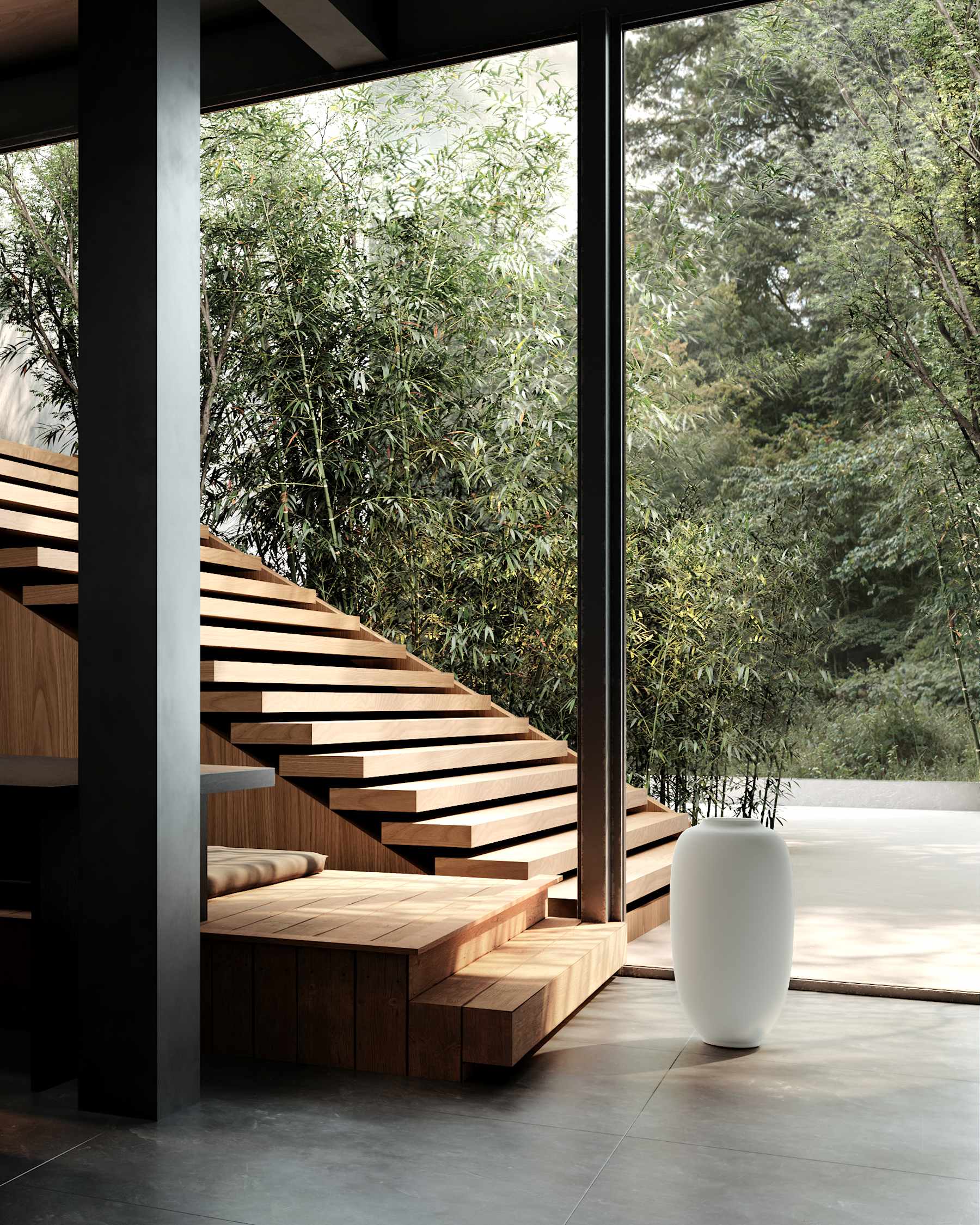 SUNAO SLIM vase white ceramic