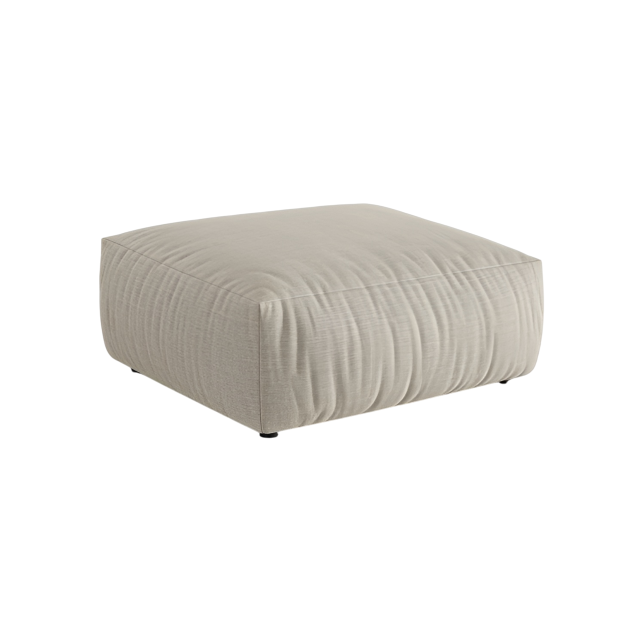 Puf CHRIS krémový šenil