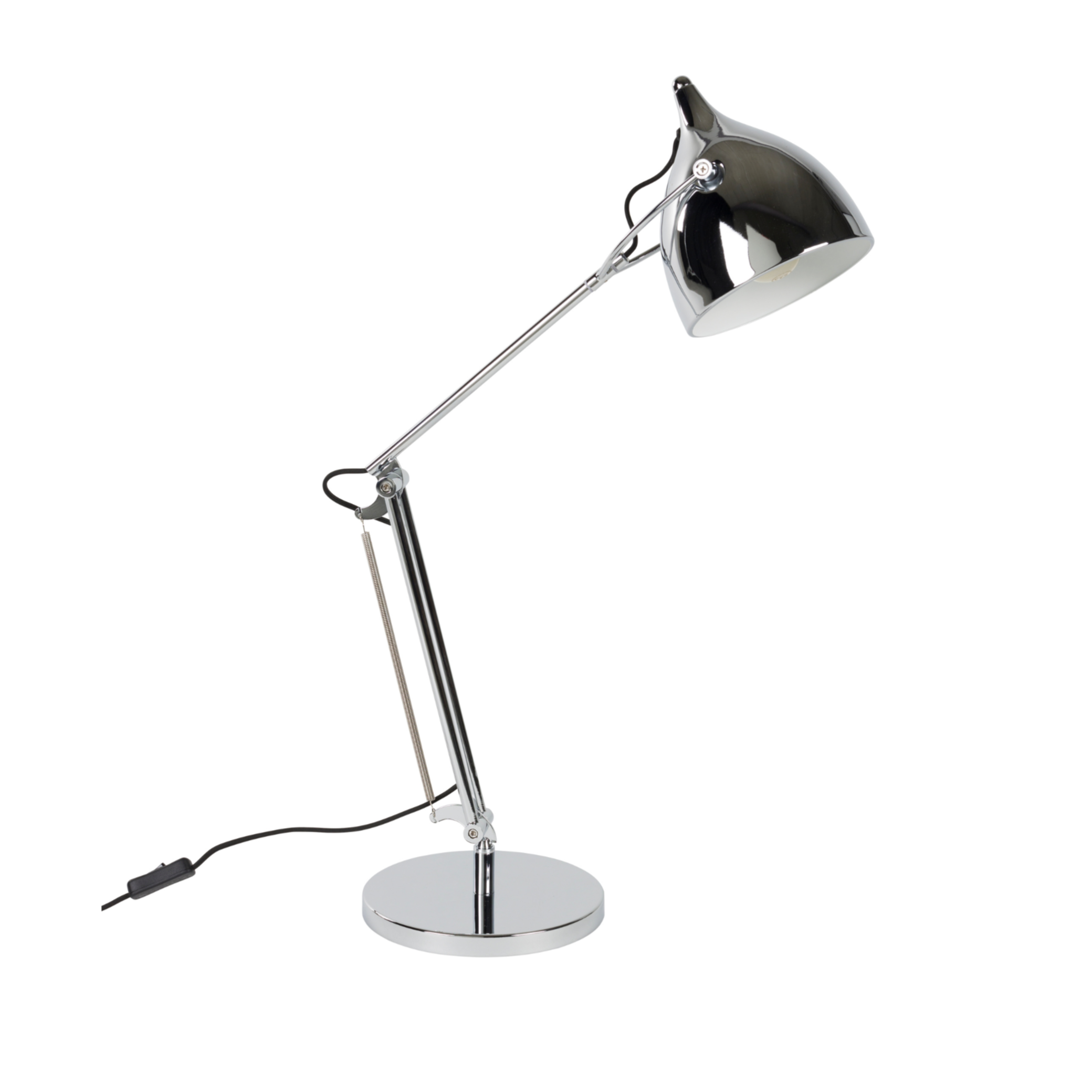 Stolní lampa READER stříbrná