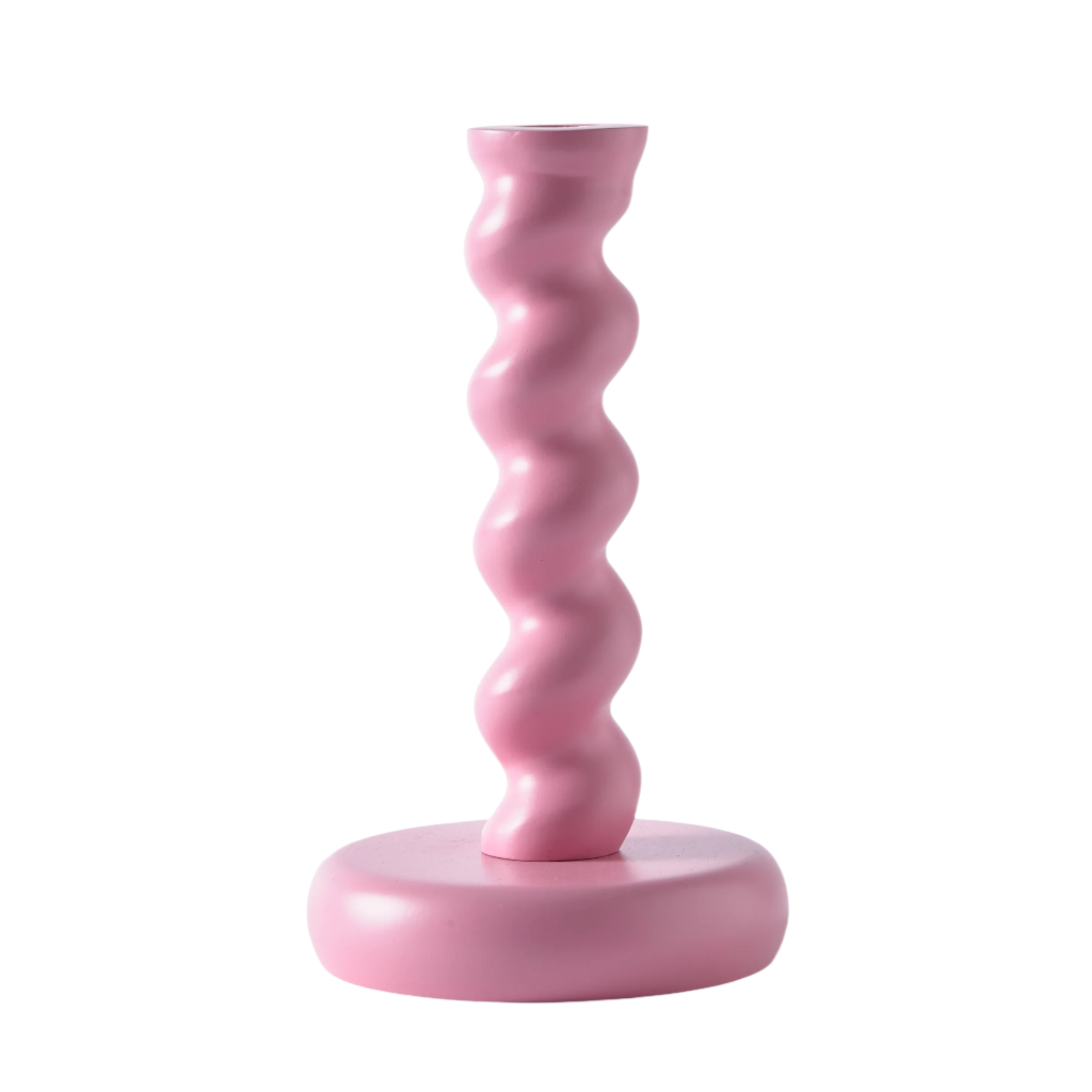 TWISTER Pink Candle Holder
