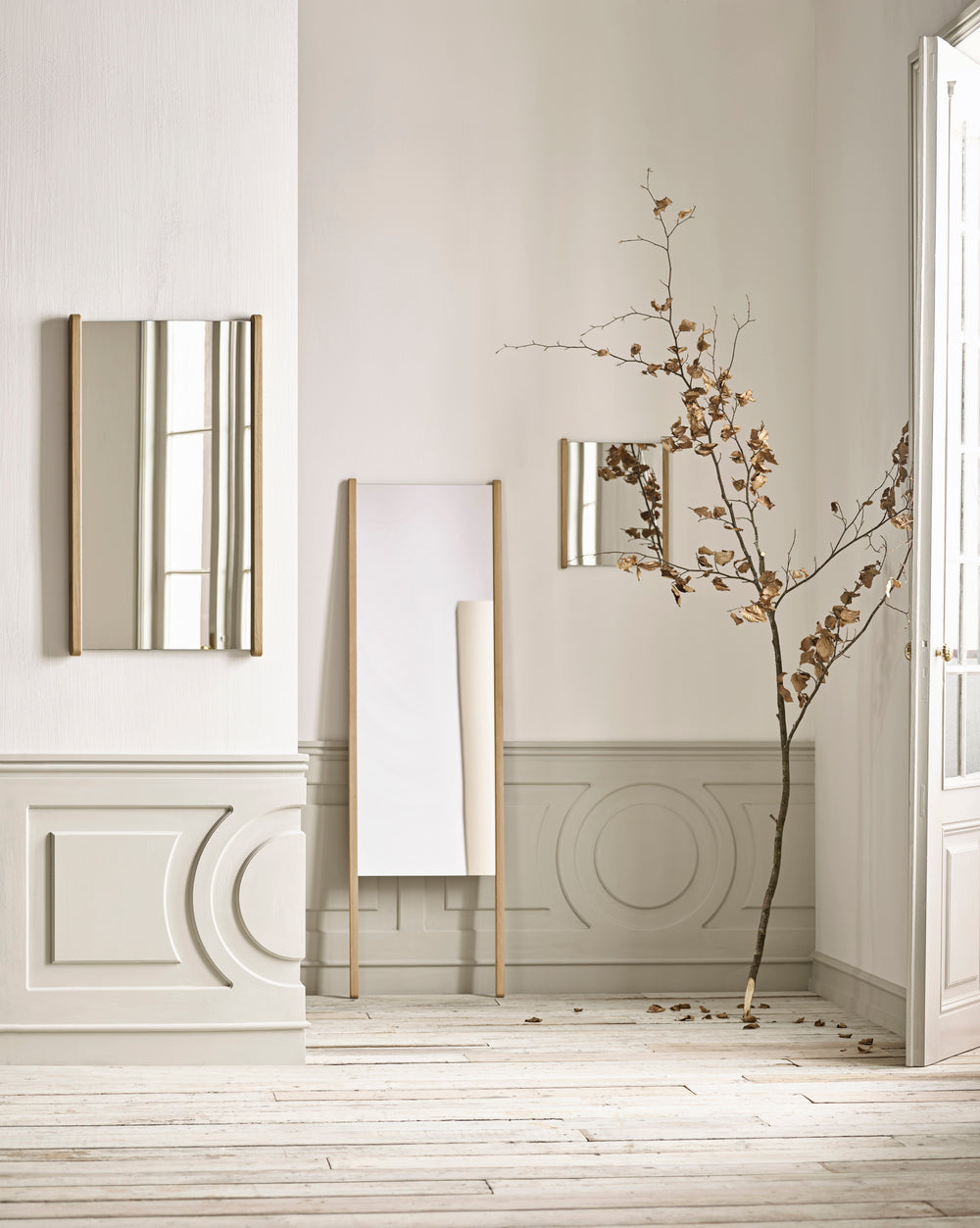 Lustr HAVEN rám z dubového dřeva