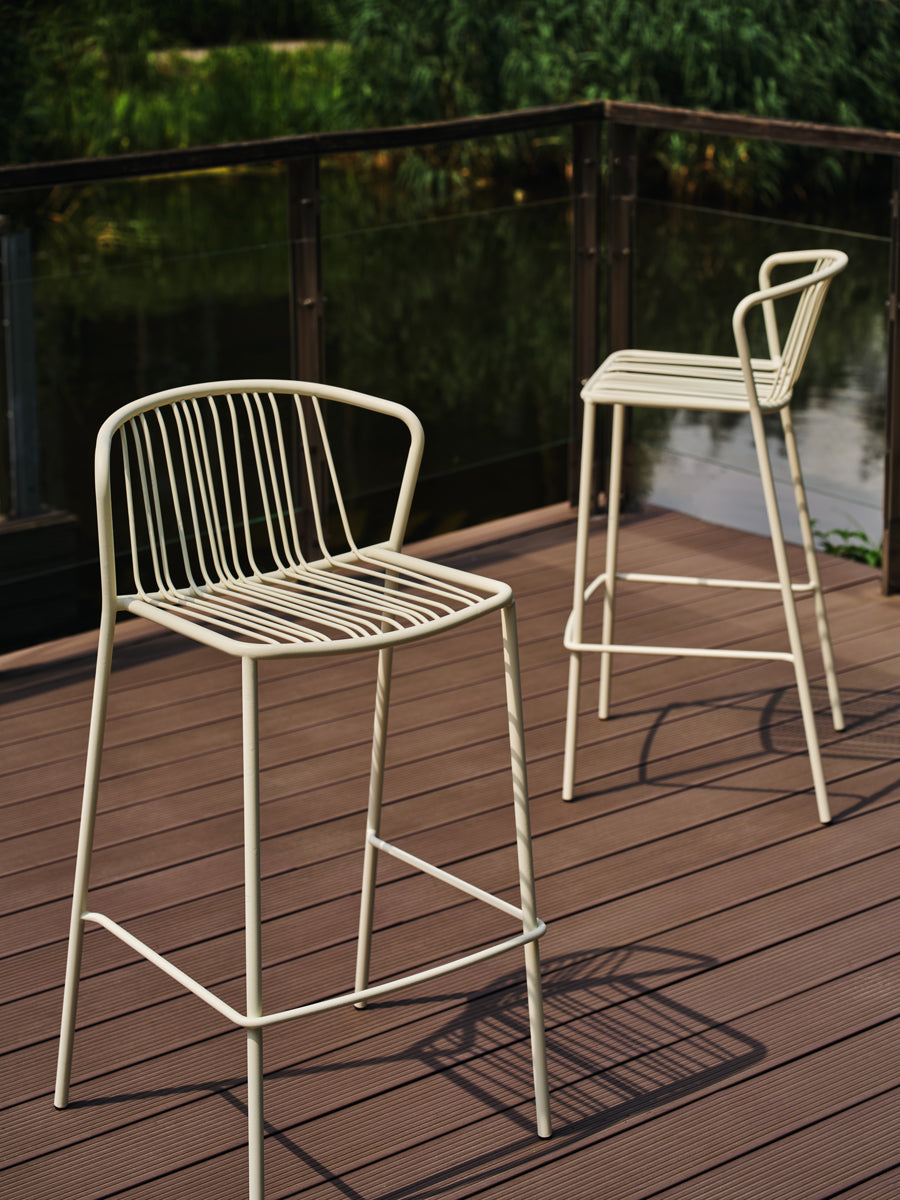 Sada barových židlí BRIS z pozinkované oceli