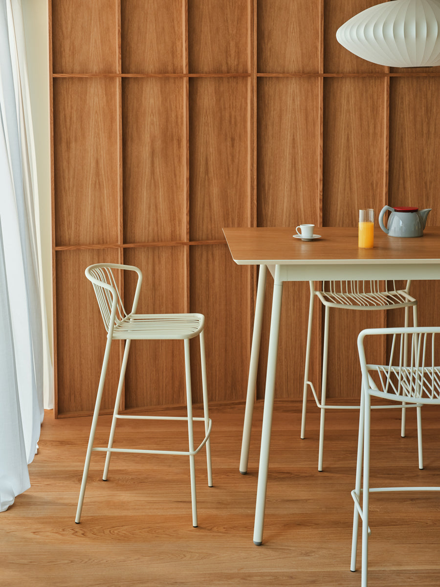 Sada barových židlí BRIS z pozinkované oceli