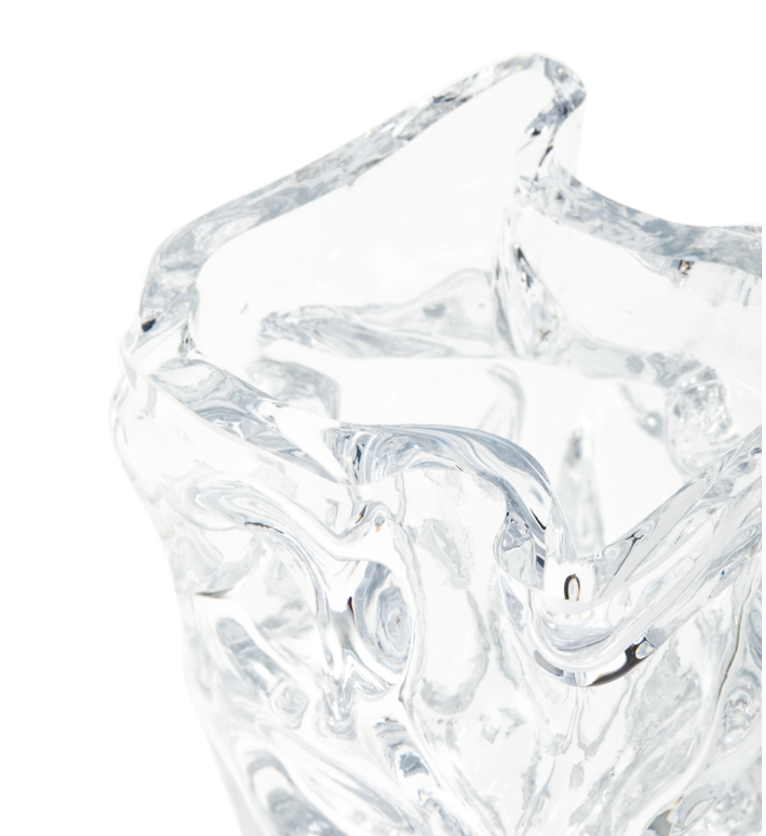 Váza ICE skleněná