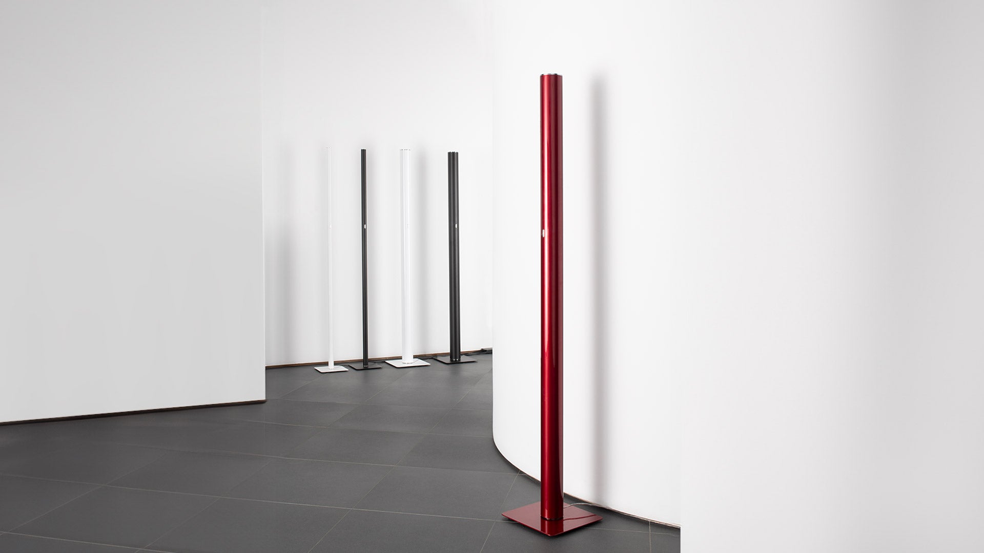 LLIO Floor Lamp in Ruby Red
