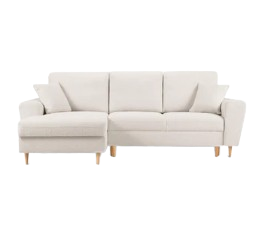 Bouclé fabric corner sofas