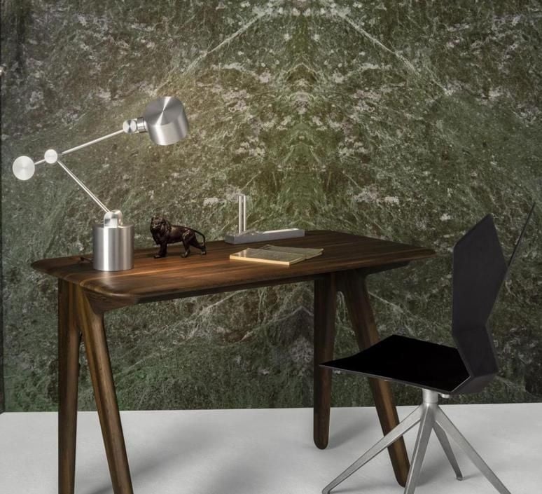 Psací stůl SLAB černé dubové dřevo