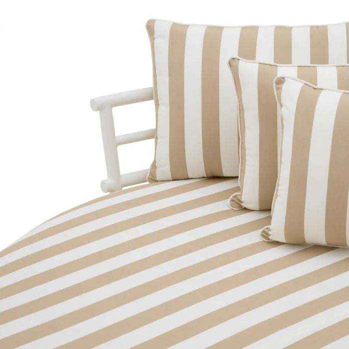 Zahradní pohovka LAGUNO bílá s krémovou