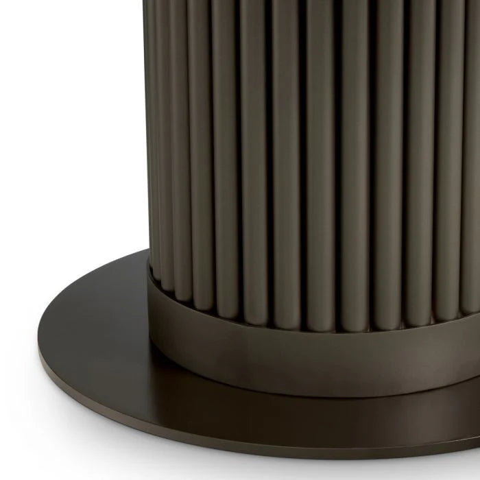 Zahradní konferenční stolek VOLTERRA šedá keramika