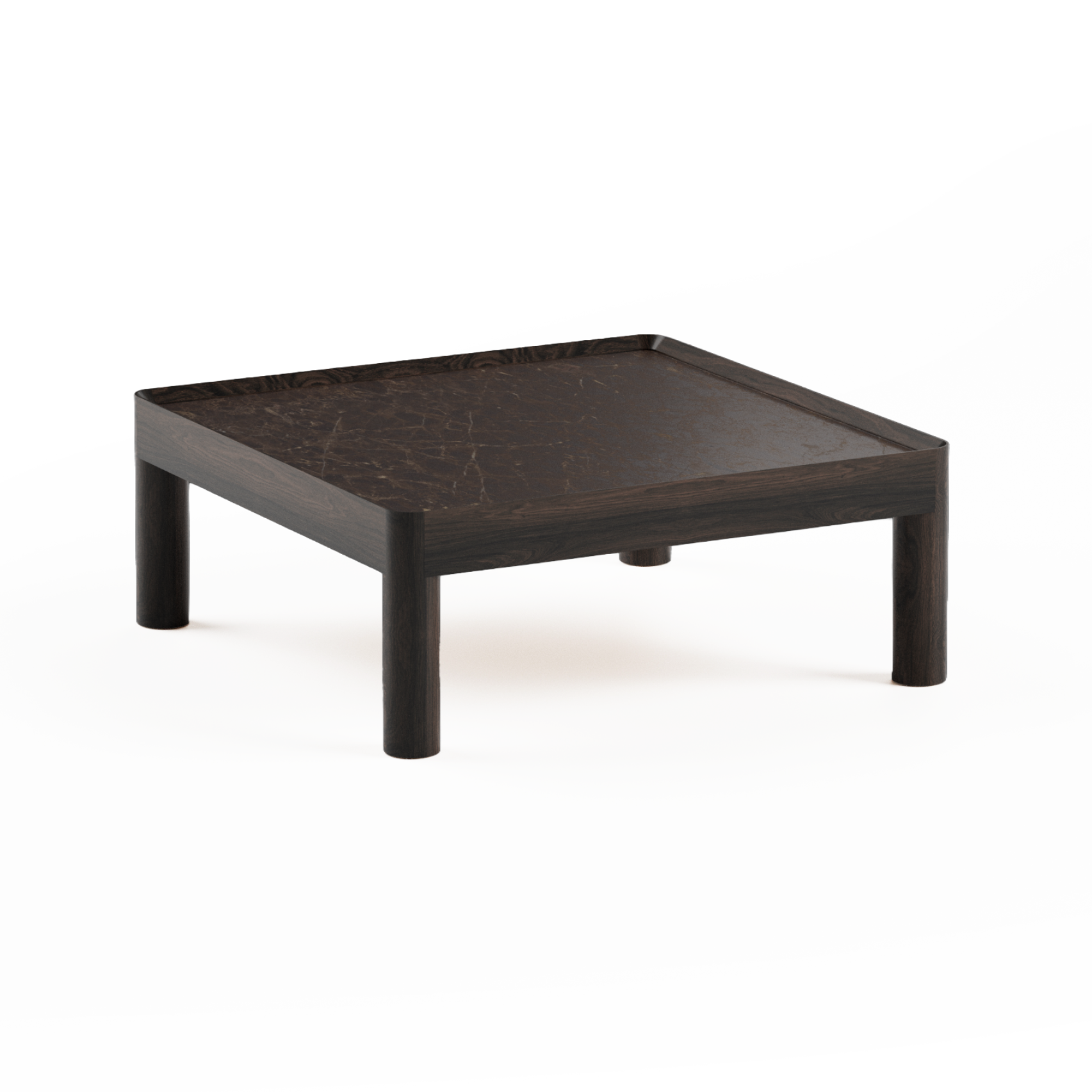 INSET MID Coffee Table in Ebony Oak Wood