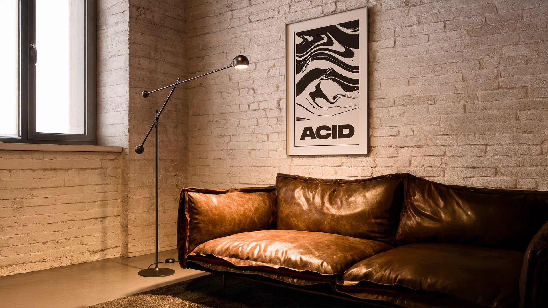 Lampa podłogowa regulowana IXA antracytowy