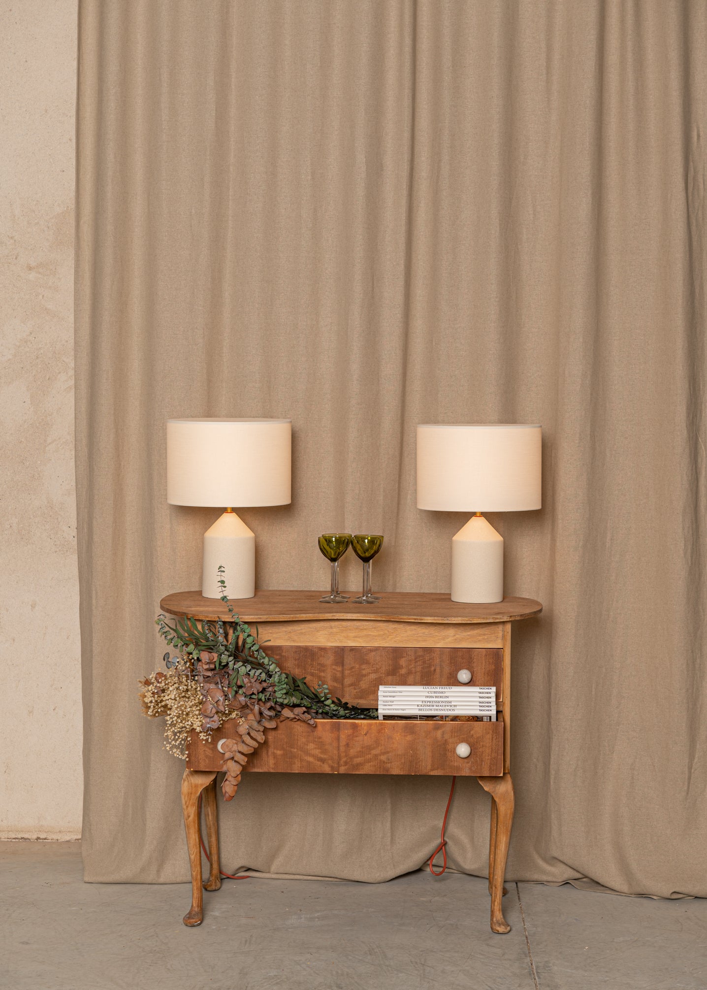 Ceramic Table Lamp JOSEF Ecru