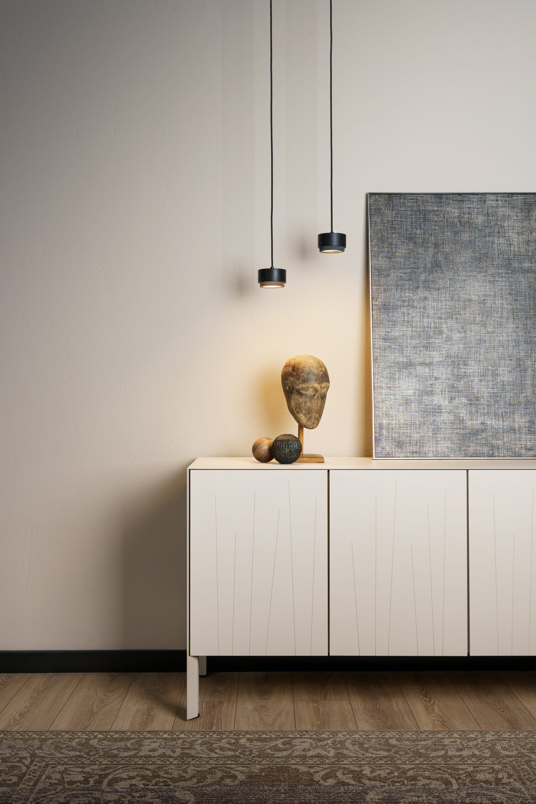 Závěsné svítidlo JUBI hliník s ořechovým dřevem