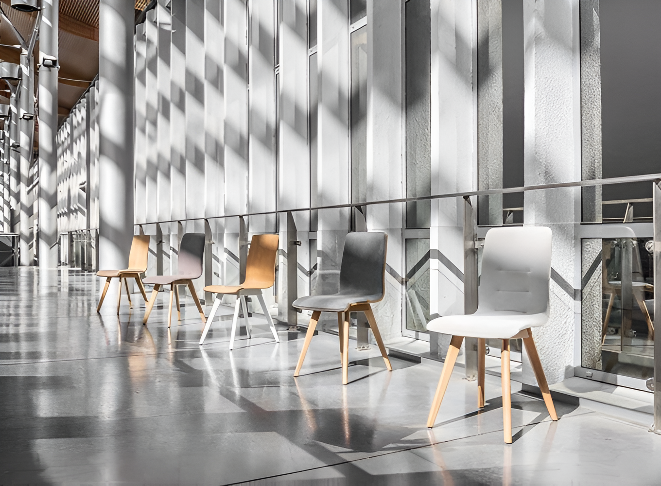 Cleo A-1604 chair wooden base