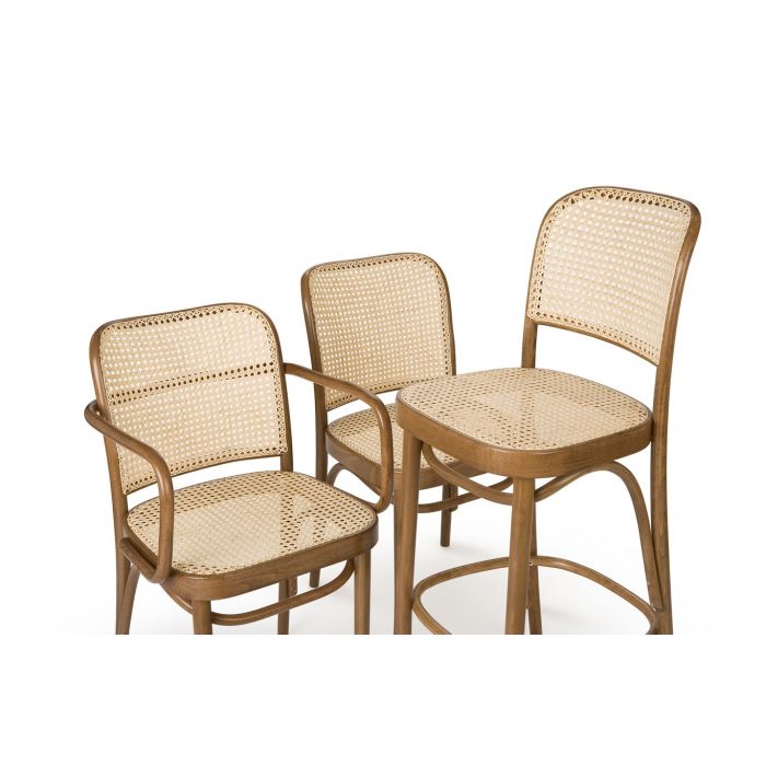 Chair with armrests B-8110 beech wood